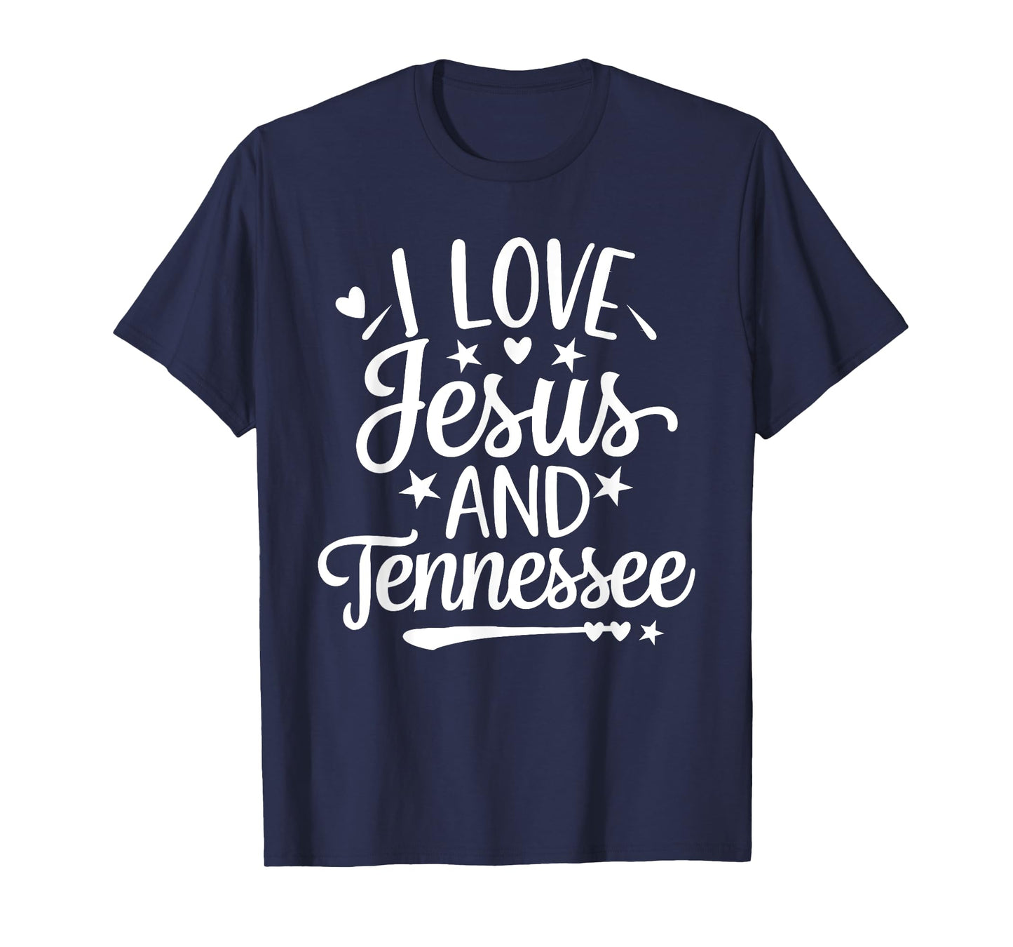I Love Jesus and Tennessee - Knoxville flag T-Shirt