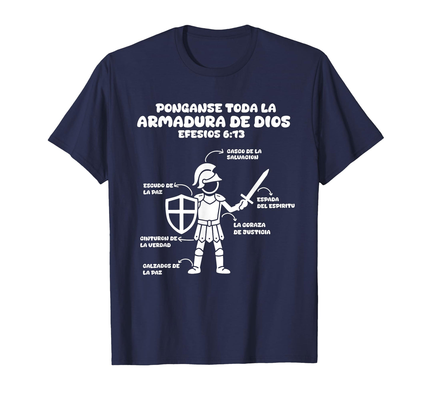 Camiseta cristiana en espanol Versiculo Spanish Christians T-Shirt