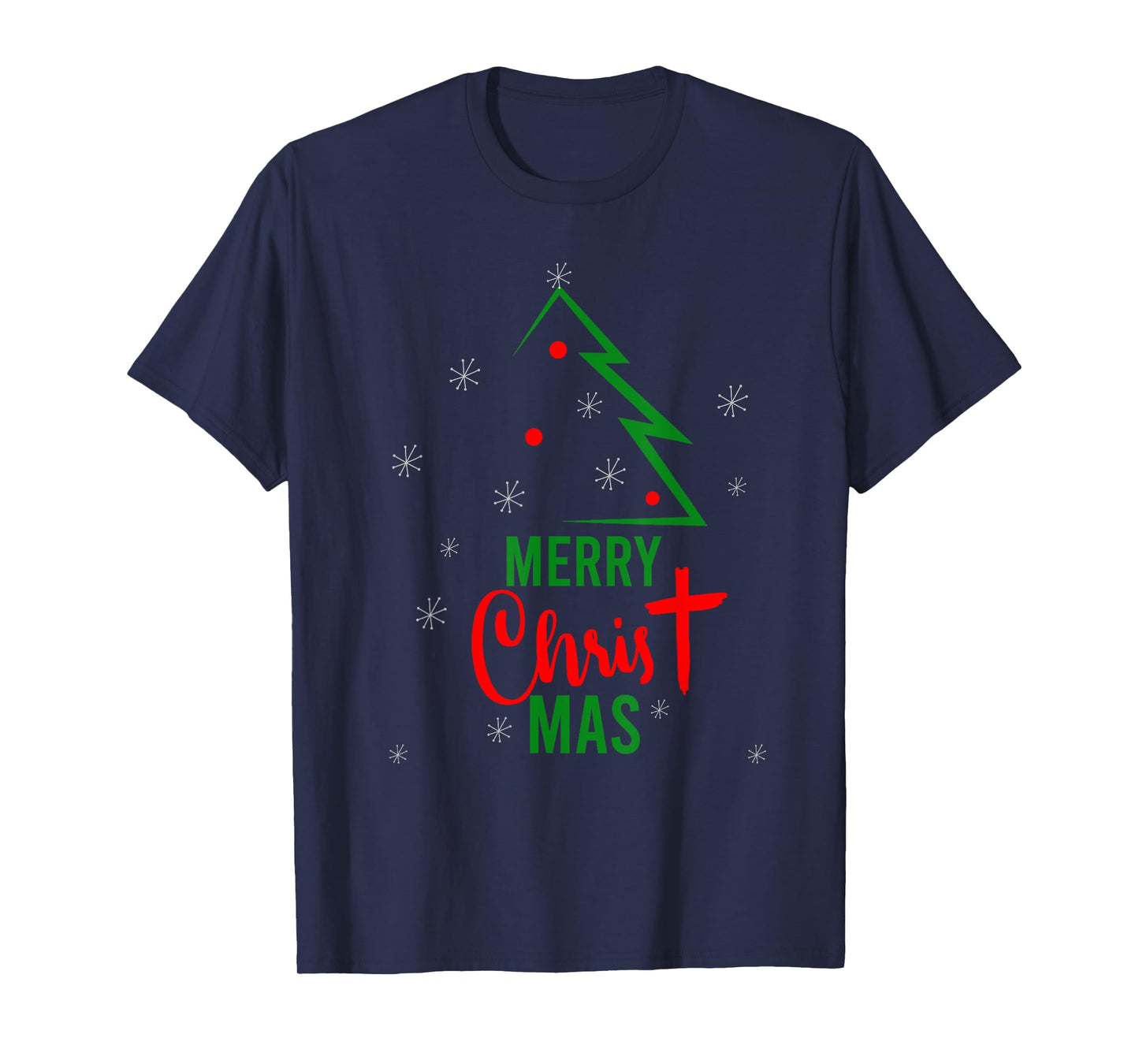 Merry Christ Mas Christmas Christian Jesus Religious Holiday T-Shirt