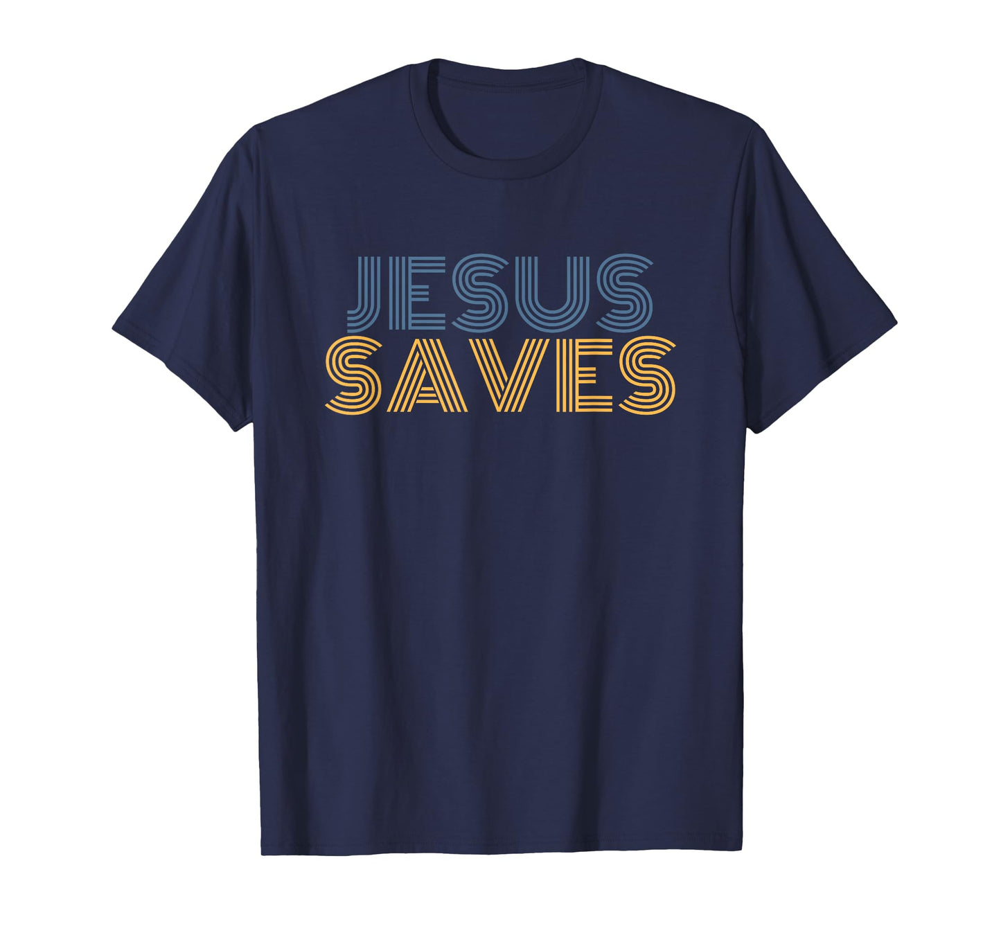 Jesus Saves cool retro vintage Christian Rock 70s T-Shirt