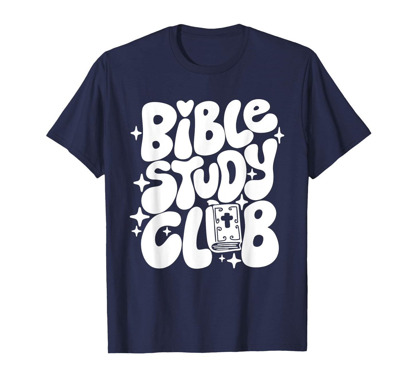 Bible Study Club Groovy Religious Christian Hippie T-Shirt