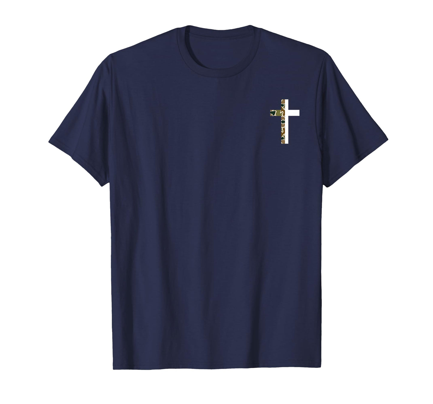 Jesus Saved My Life Camo Christian Cross God Faith (2 Side) T-Shirt