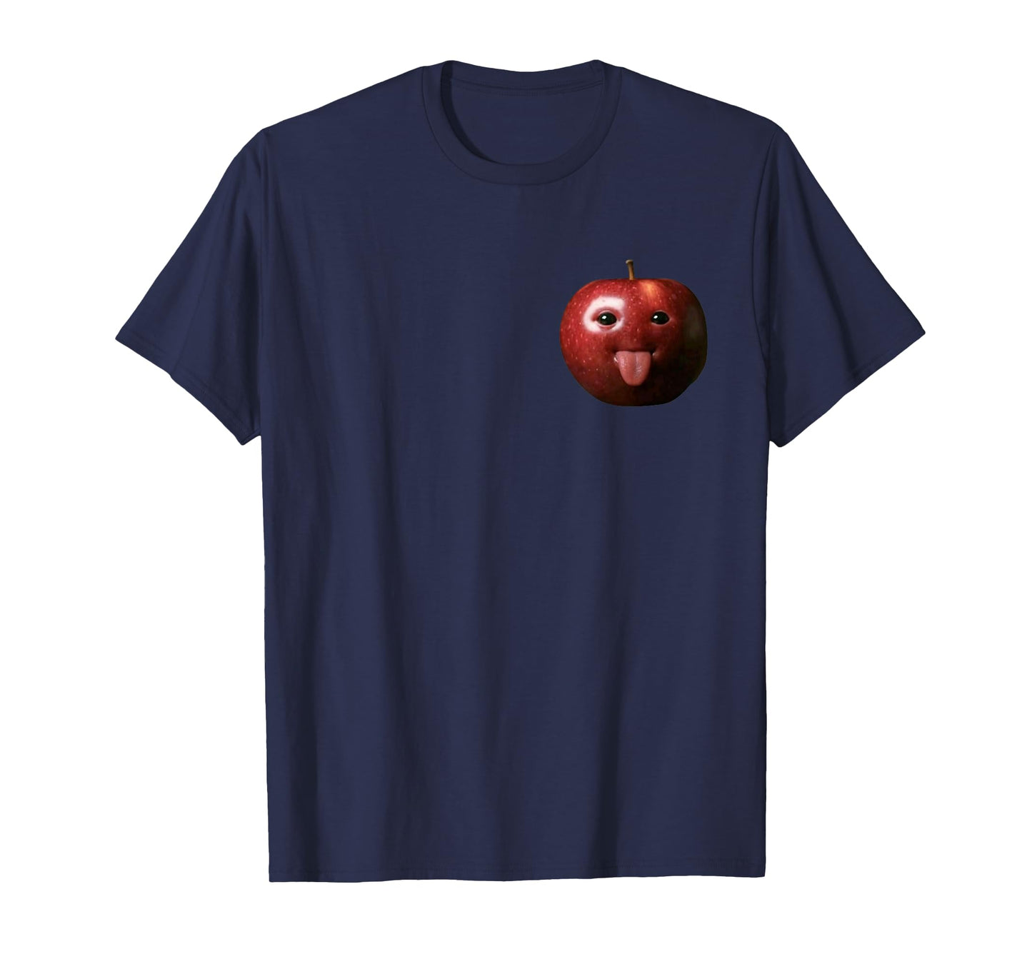 Funny Silly Ai Apple gen z Meme BrainRot Humor Tongue Out T-Shirt