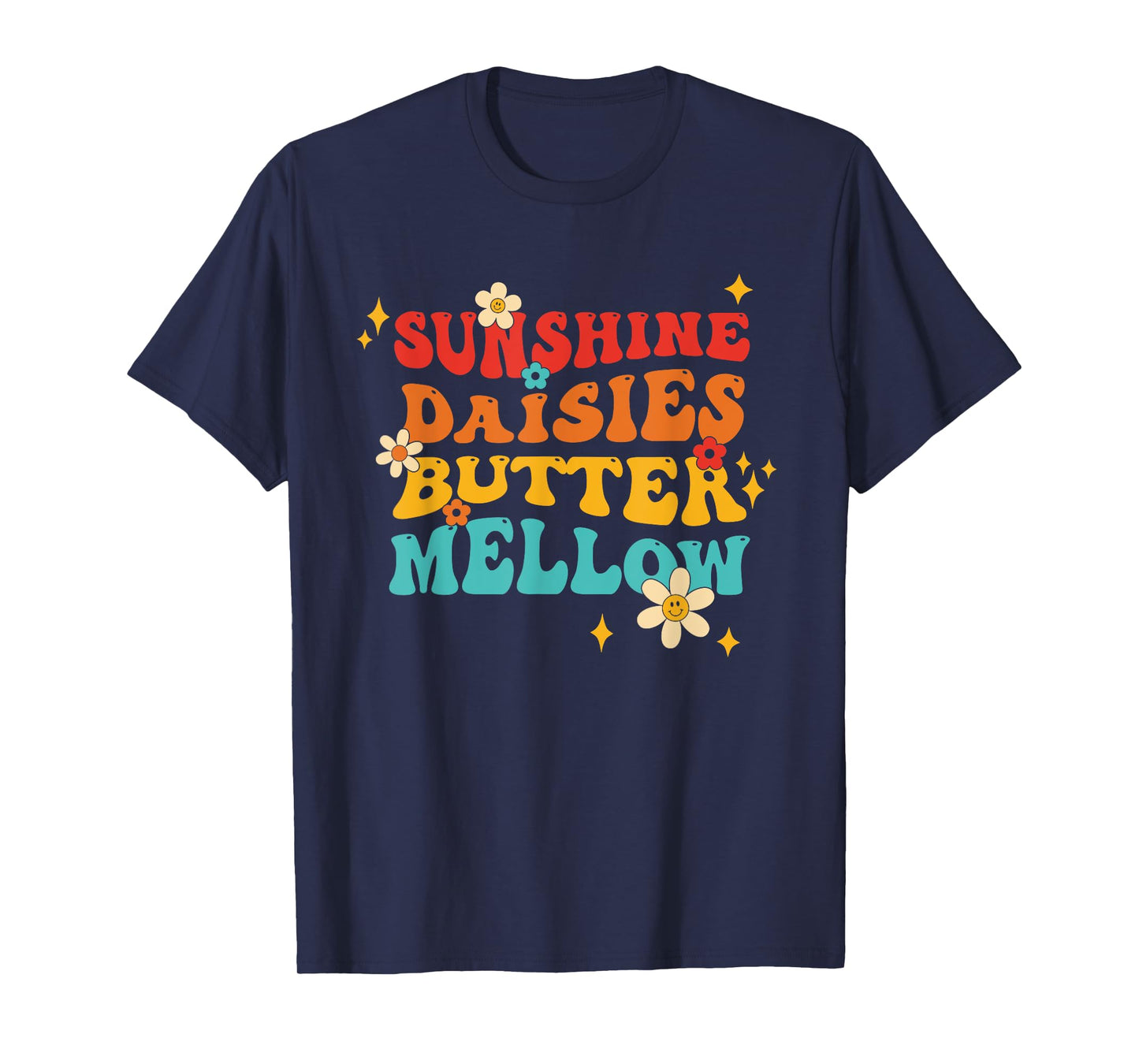 Sunshine Daisies Butter Mellow Vintage Design T-Shirt