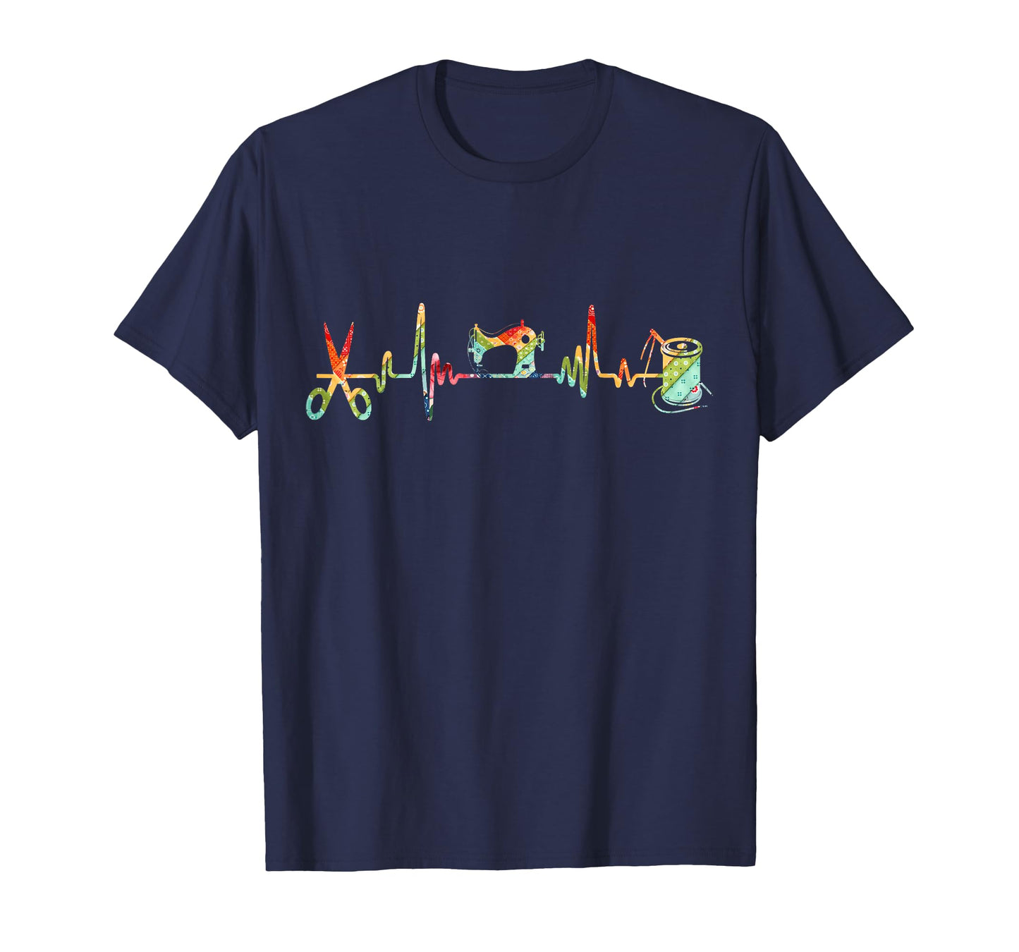 Quilting Quilter Sewing Heartbeat Tee For Quilting Lovers T-Shirt