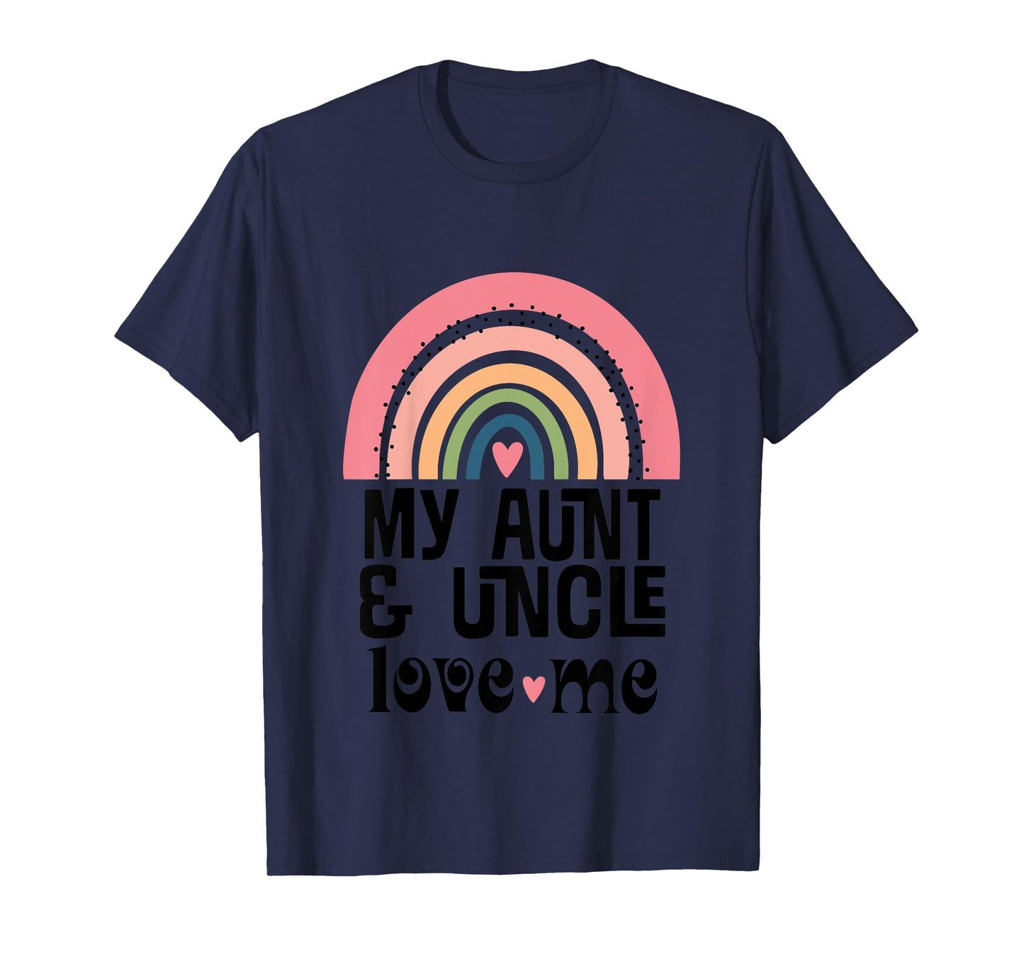 Kids My Aunt And Uncle Love Me Niece Rainbow T-Shirt