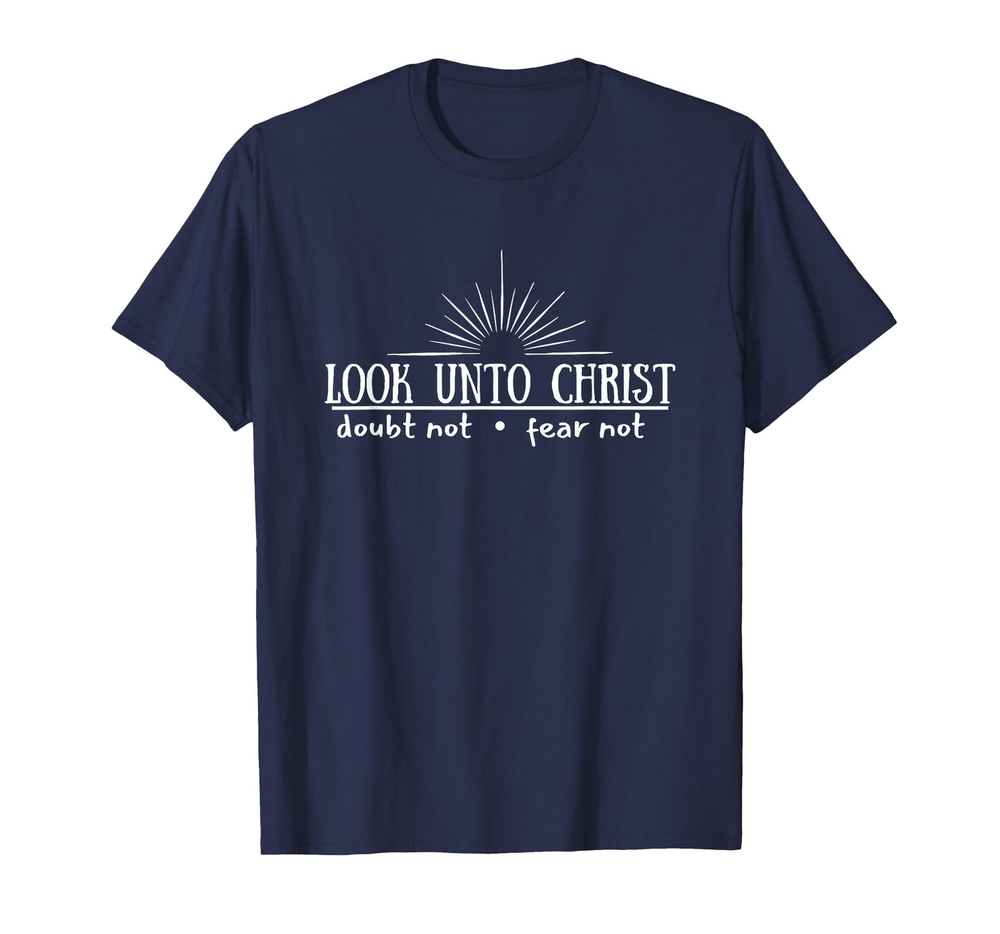 Look Unto Christ with sun 2025 Youth Theme LDS Christian T-Shirt