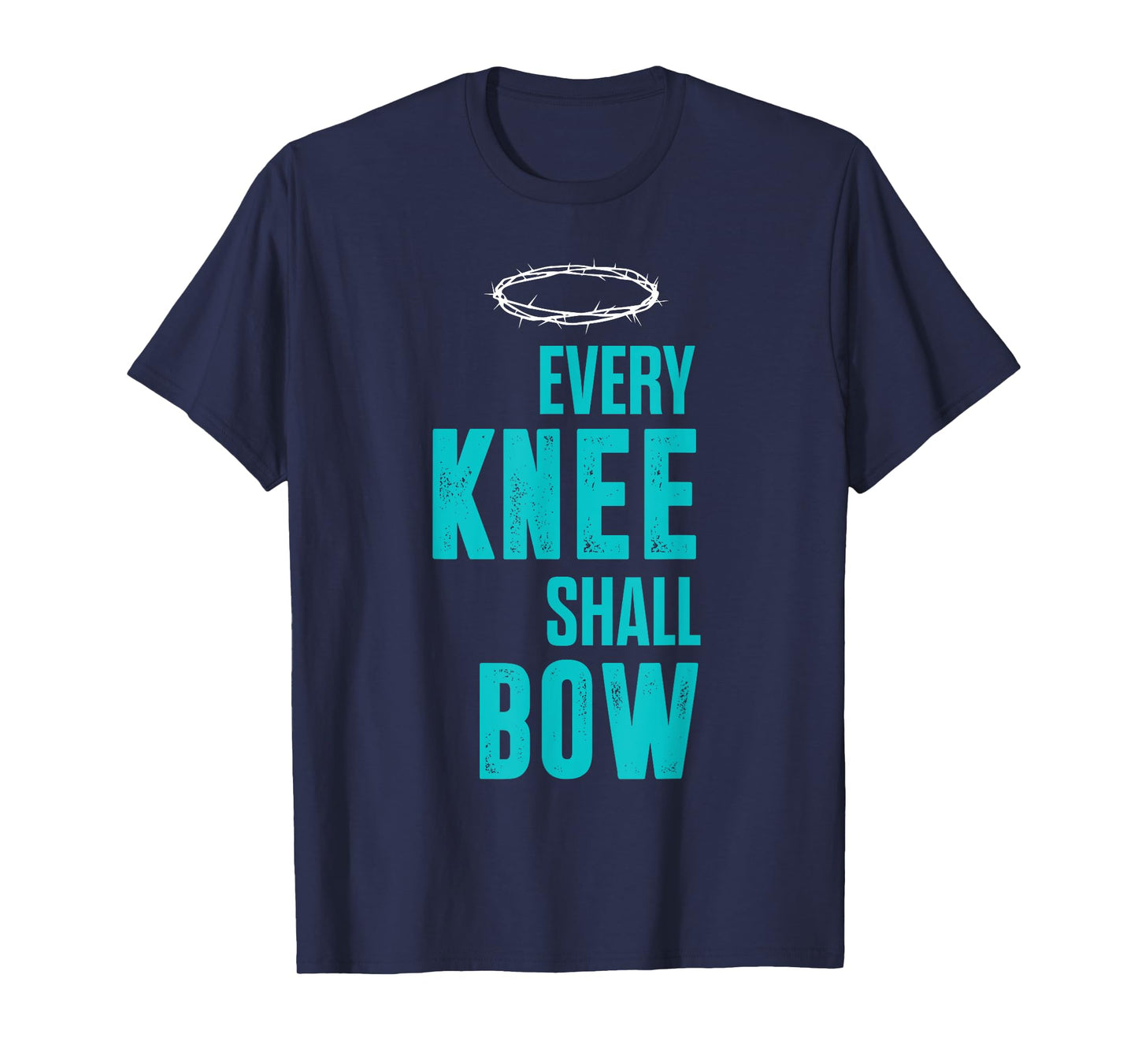 Christian Every Knee Shall Bow Romans Bible Verse T-Shirt
