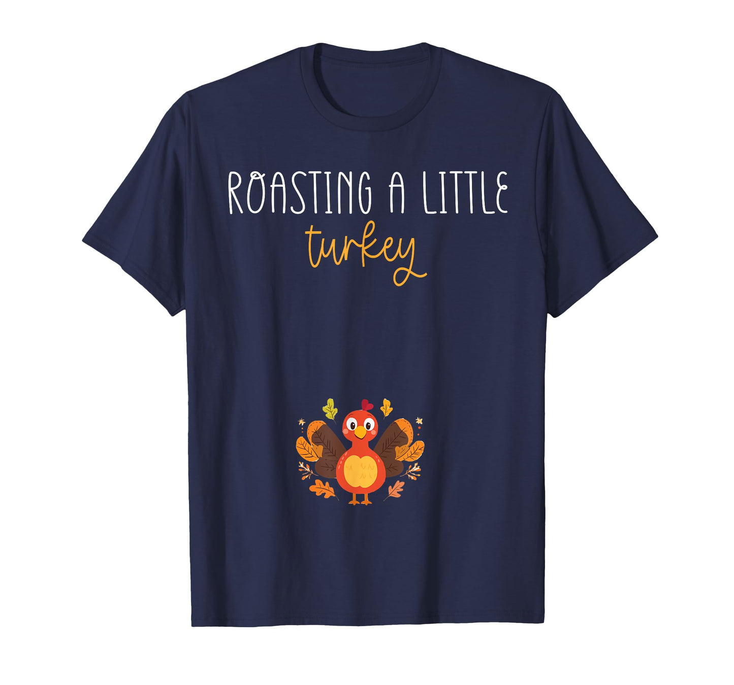 Vintage Growing A Little Turkey Thanksgiving Pregnancy T-Shirt