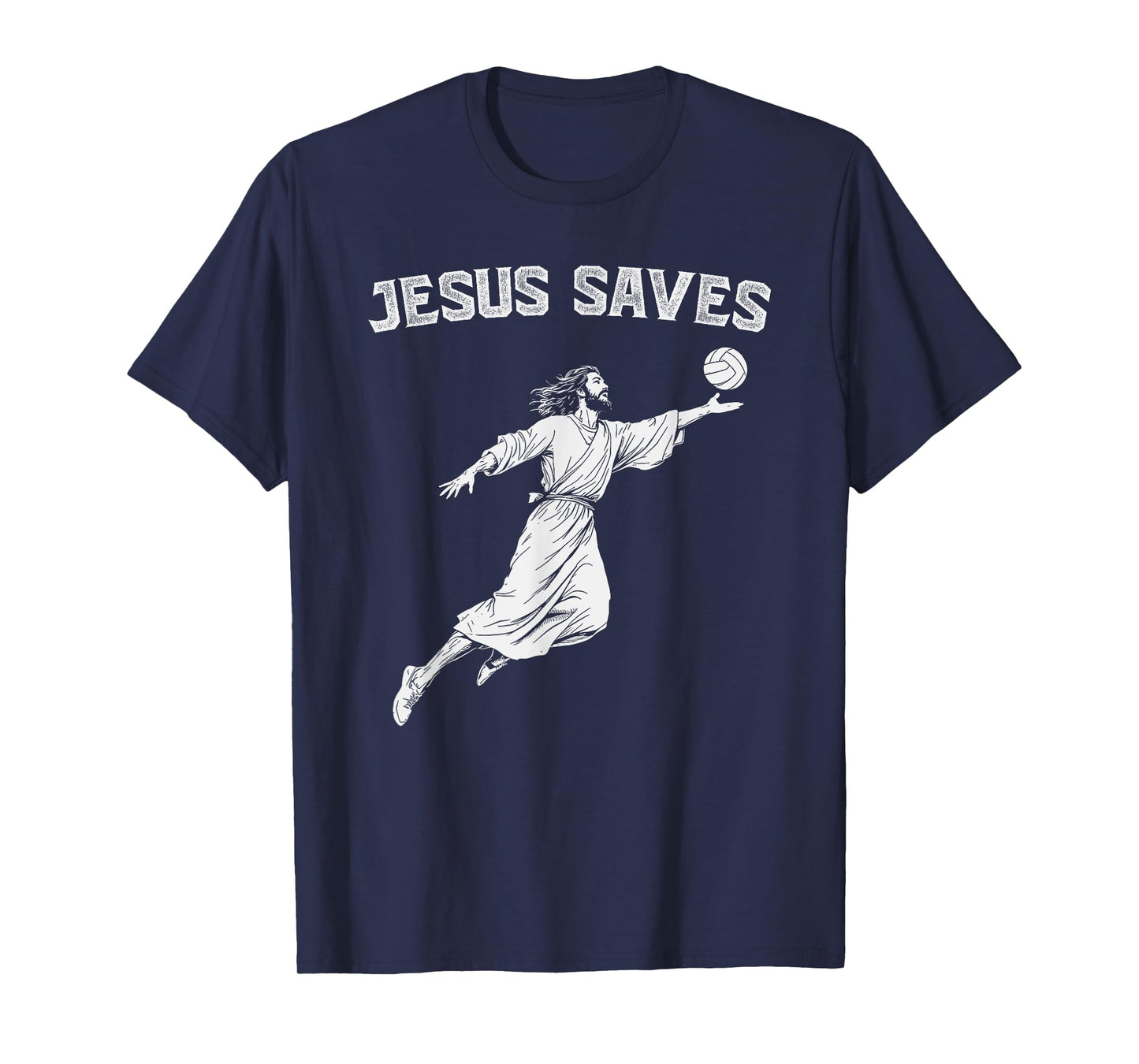 Jesus Saves Volleyball Player Christian T-Shirt