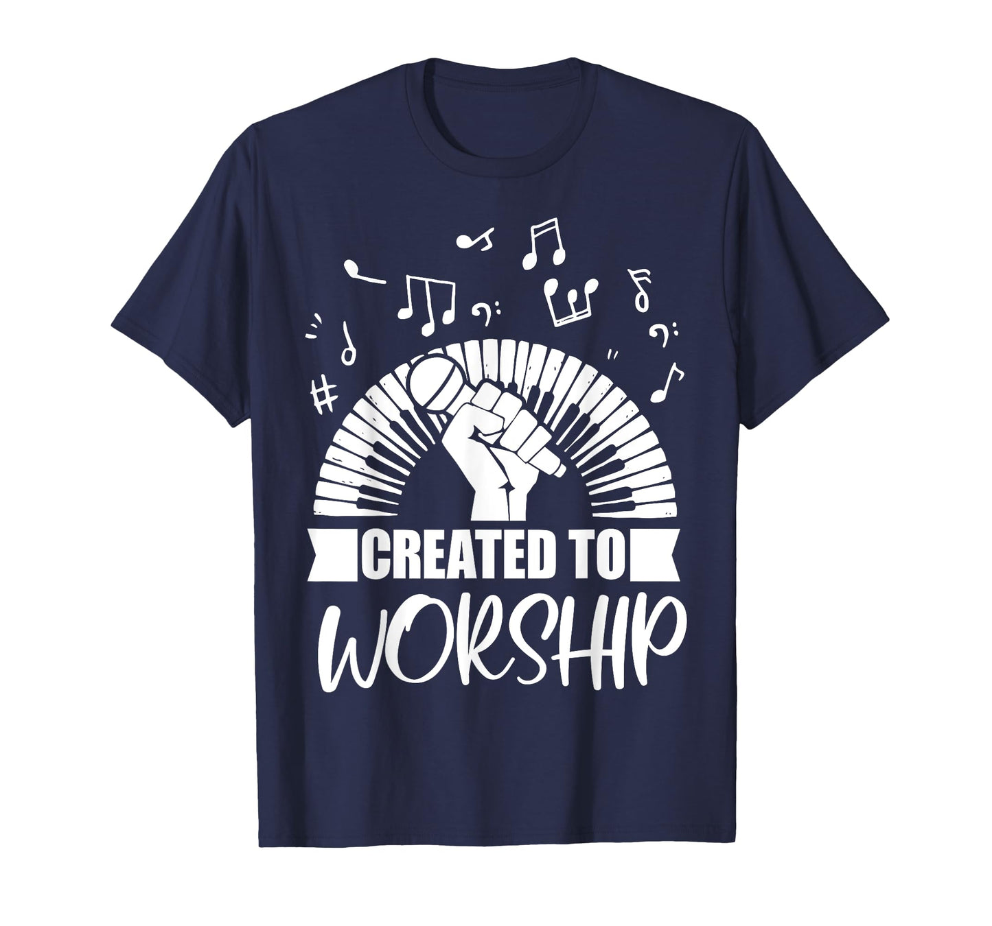 Christian Piano Player Created To Worship Gift For Pianist T-Shirt