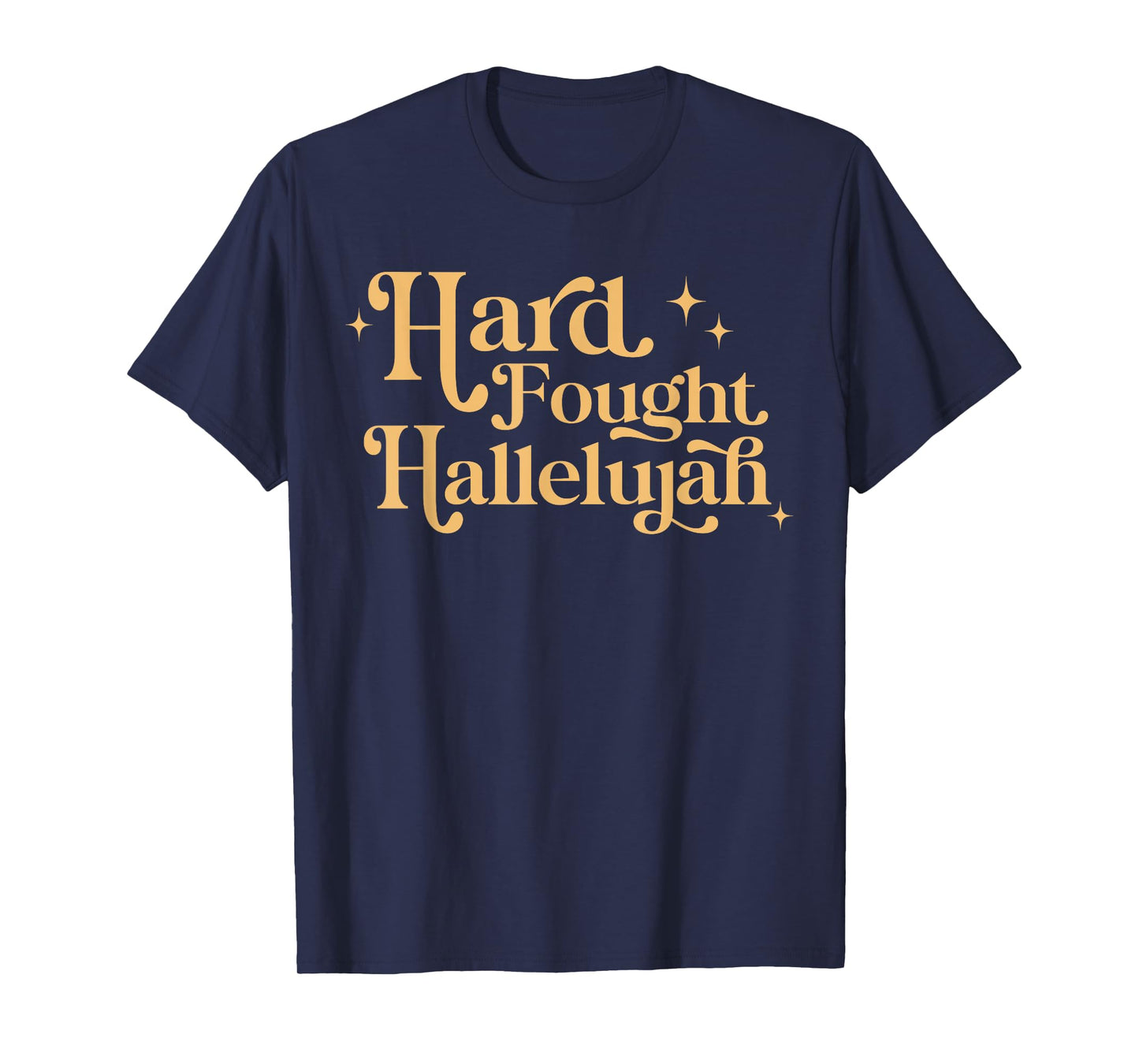 Retro Hard Fought Hallelujah Christian T-Shirt