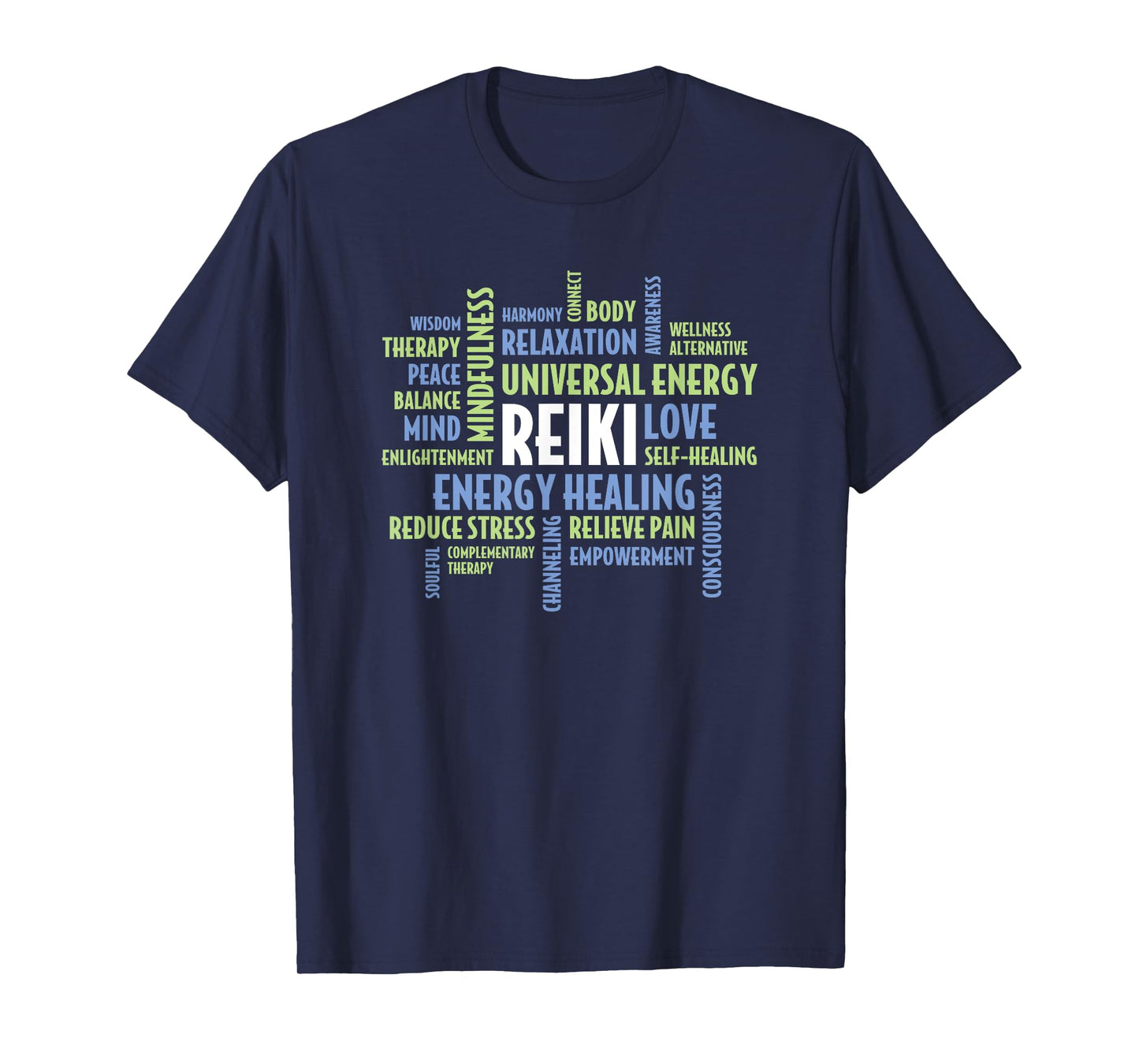 Reiki Word Cloud - Reiki Quotes for Reiki Practitioners T-Shirt