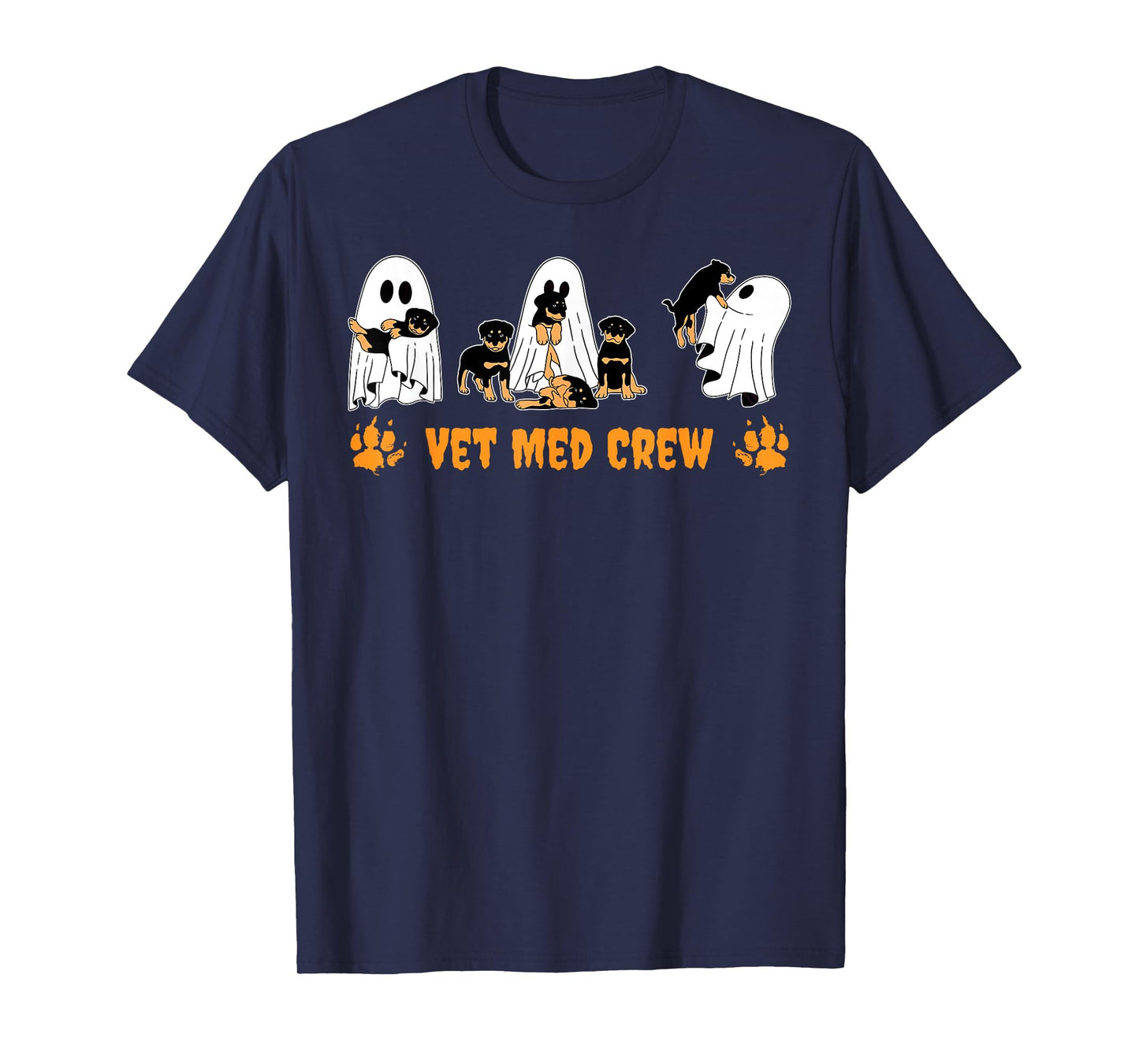 Vet Med Crew Cute God Ghost Veterinary Technician Halloween T-Shirt