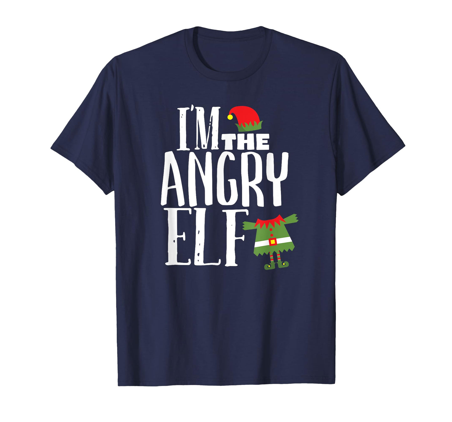 I'm The Angry Elf Matching Family Group Christmas Costume T-Shirt