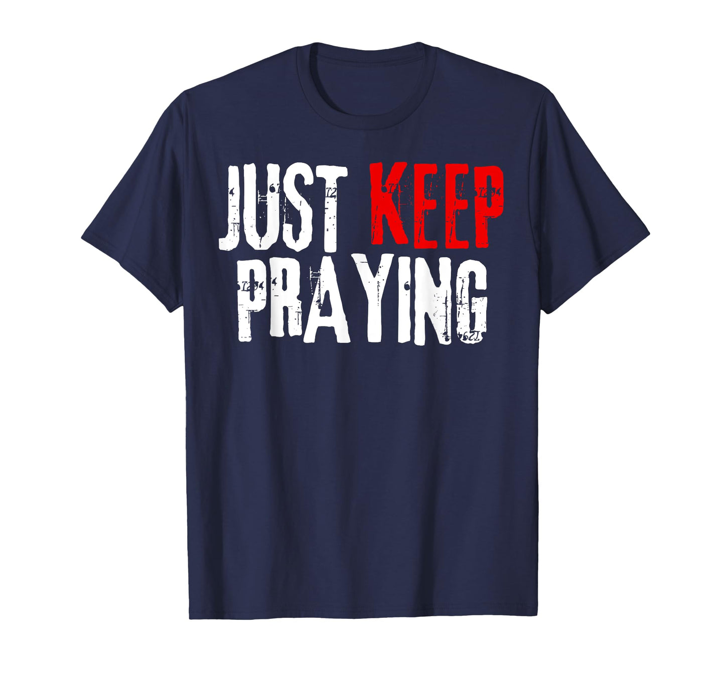 Just Keep Praying Hands Prayer Religious Christian Praying T-Shirt