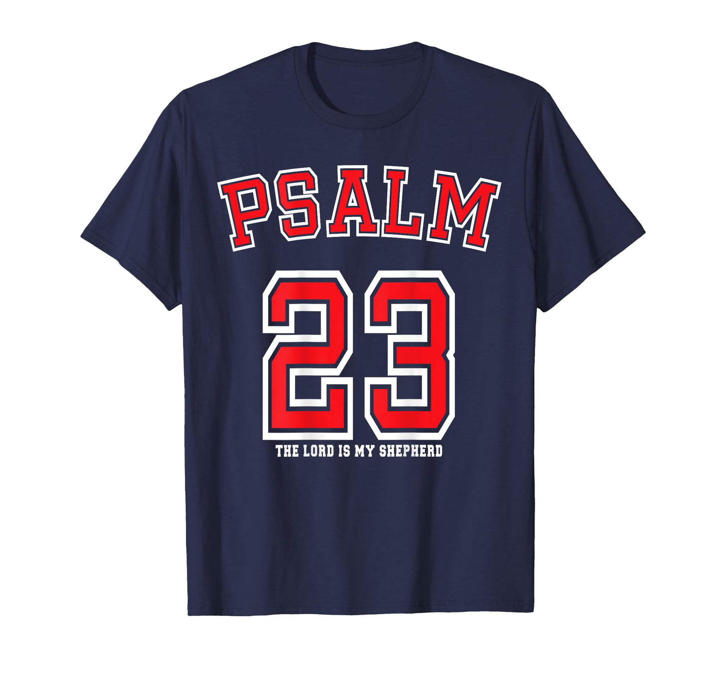 Casa Gosen Psalm 23 Unisex-Kids Black Small Modern Letter Print T-Shirt