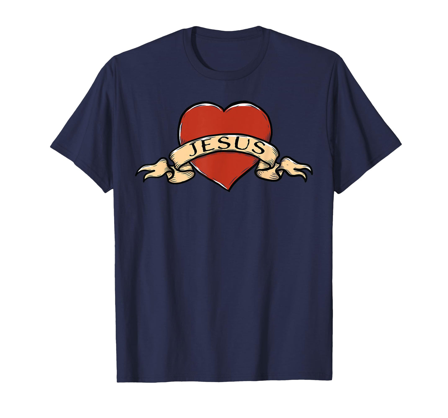 Jesus Heart Tattoo for Christians Who Love Jesus T-Shirt