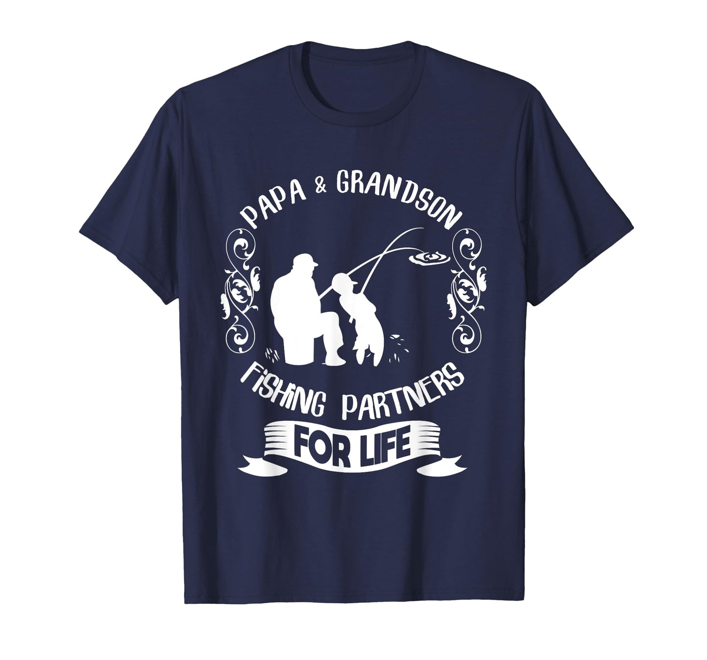 Matching Papa and Grandson Fishing Shirt Funny Fishing Trip T-Shirt
