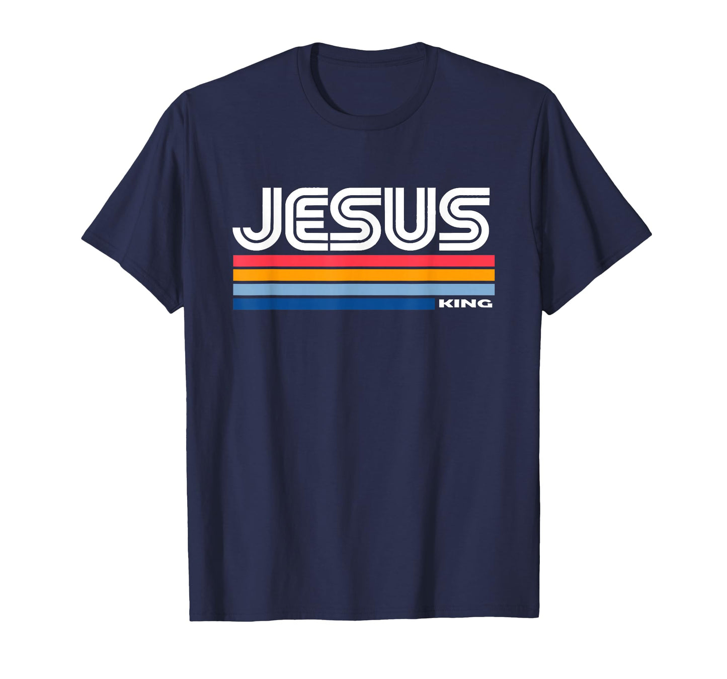 Jesus King Retro Vintage Design T-Shirt
