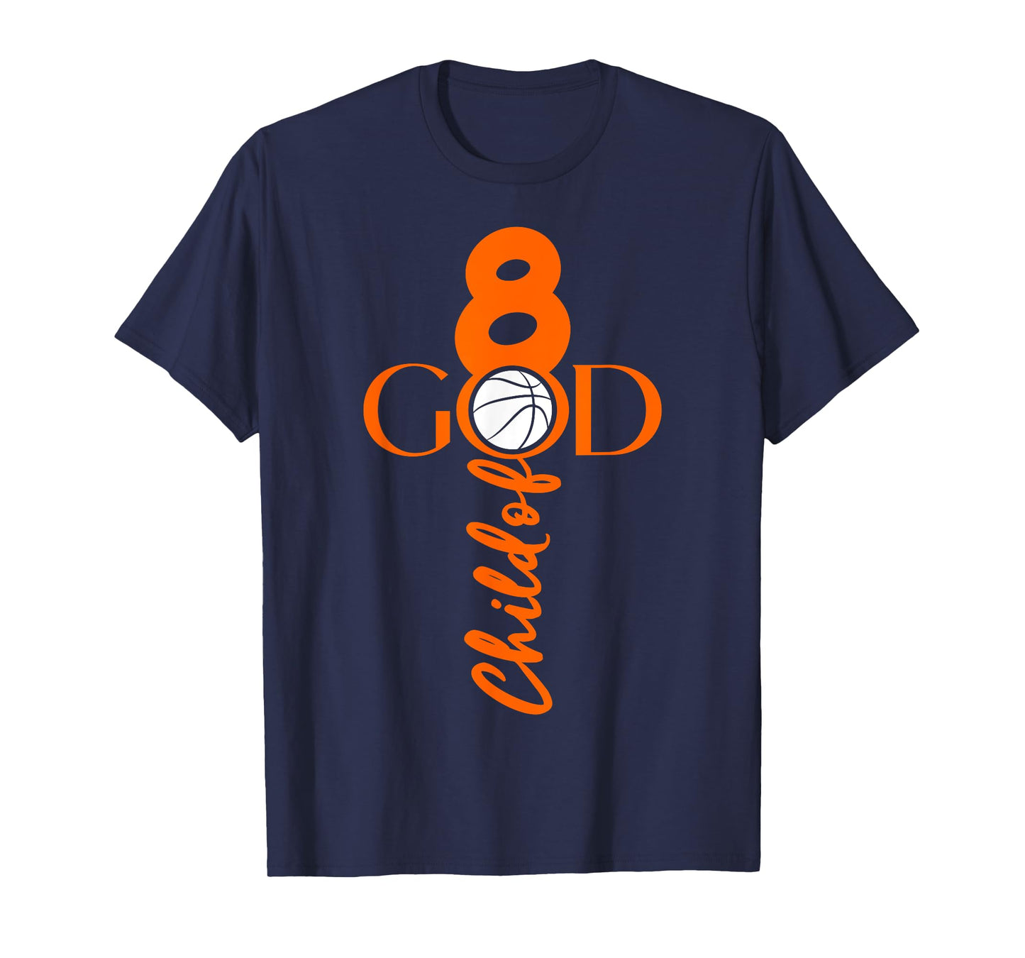 JESUS 8 YEARS CHILD OF GOD BASKETBALL 8TH BIRTHDAY T-Shirt