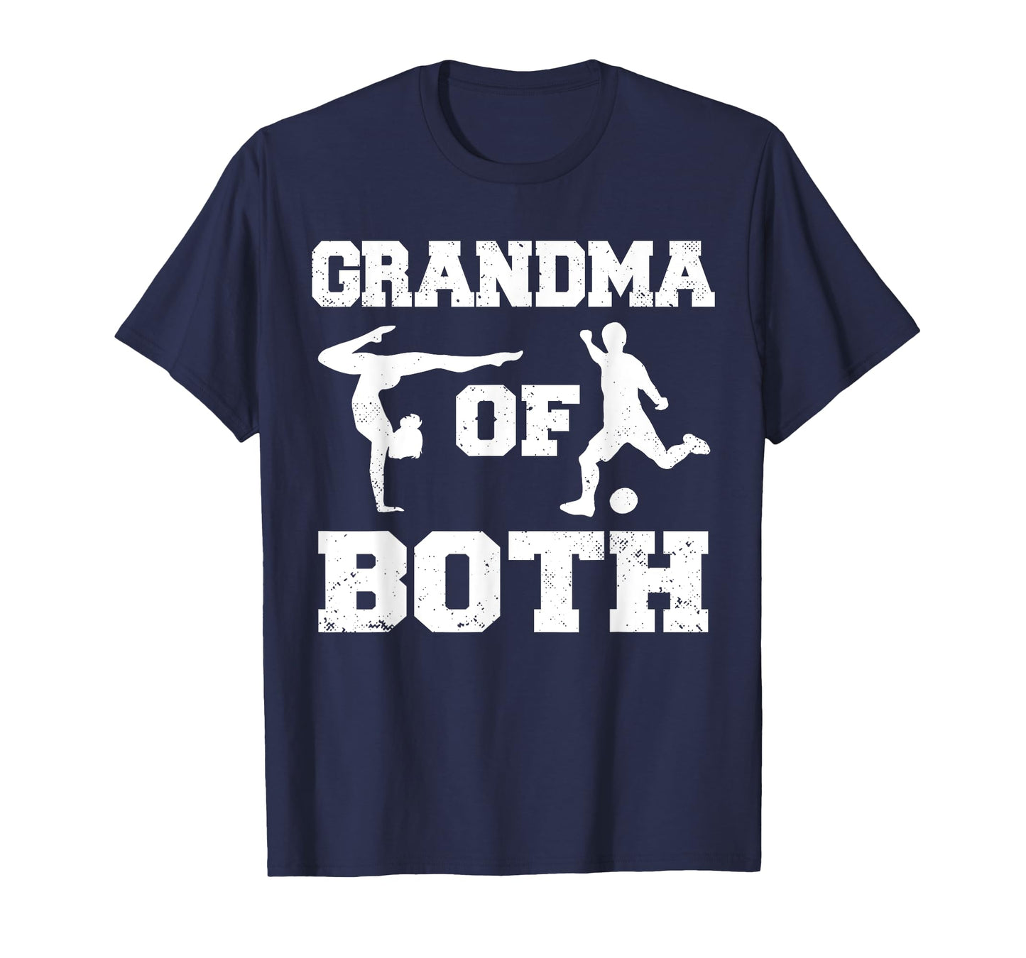 Grandma Of Both Funny Soccer Gymnastics Grandma T-Shirt