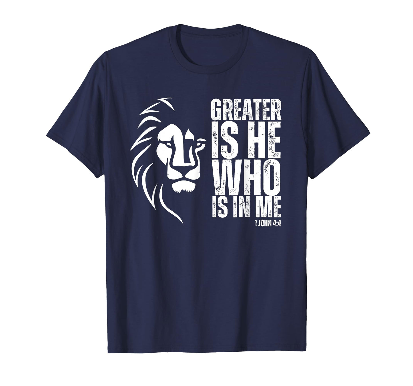 Jesus Saves Lion of Judah Christian Bible Verse T-Shirt, Small
