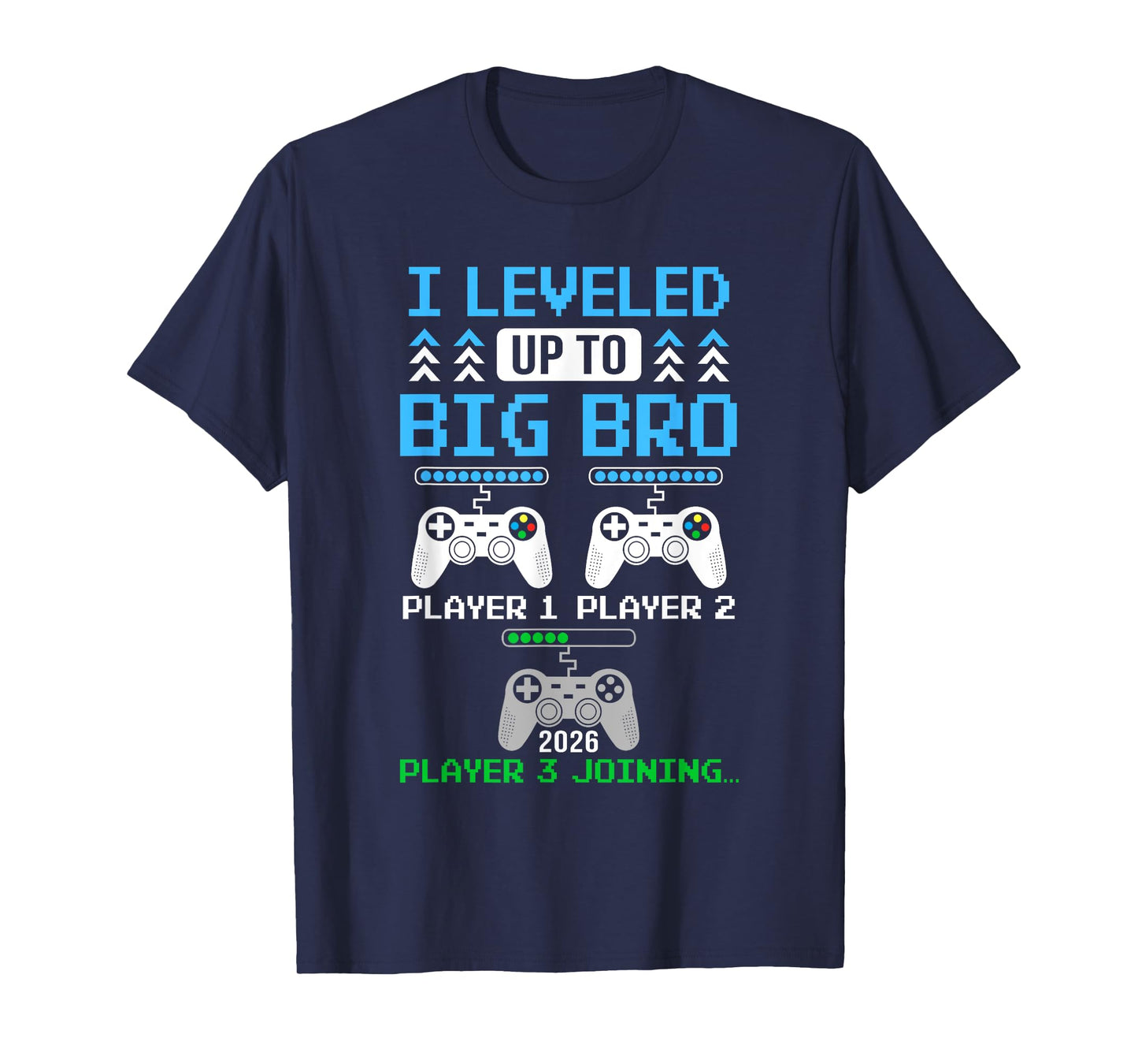Leveled Up To Big Brother Again Big Brother Est 2026 Kids T-Shirt