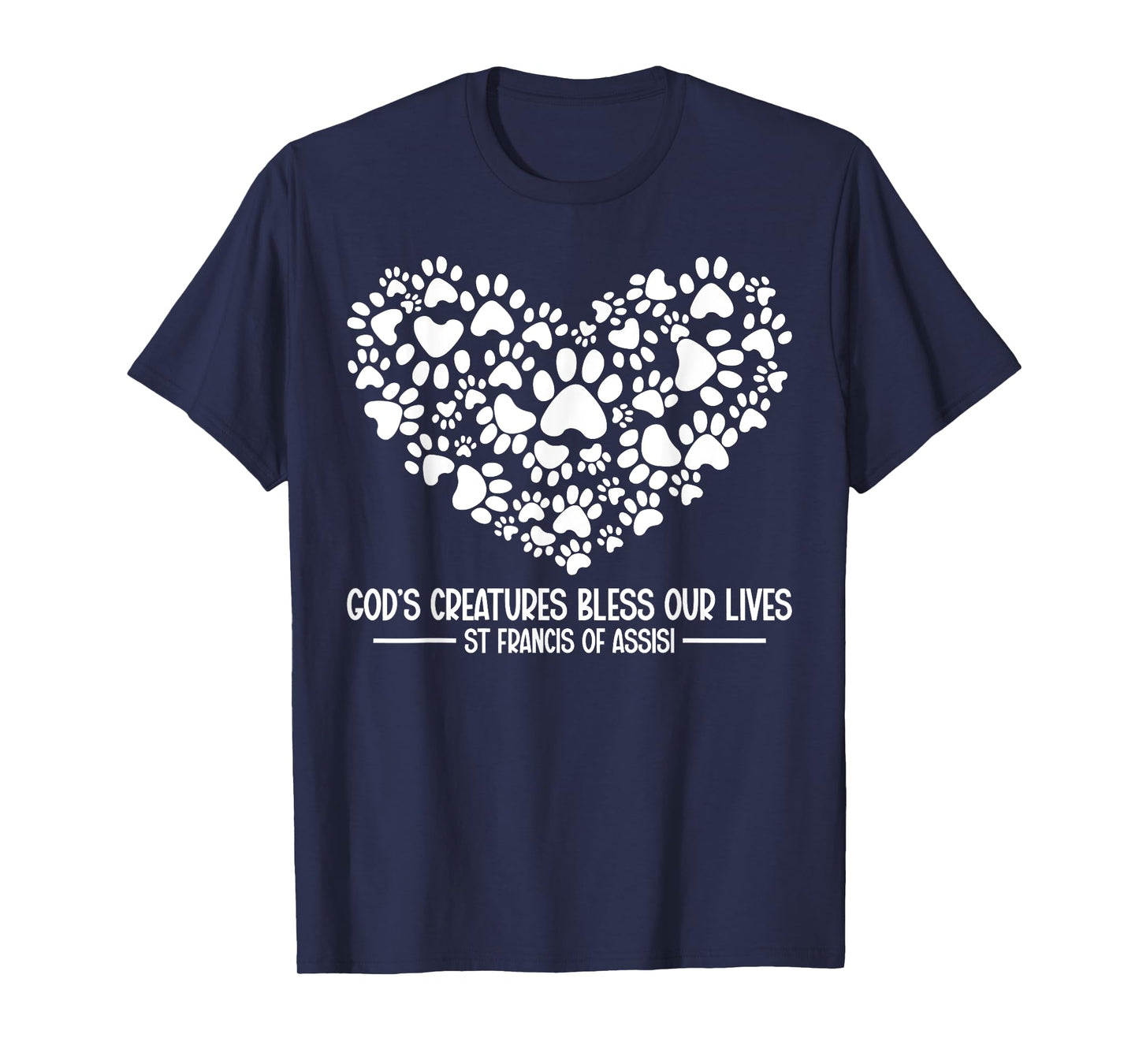 St Francis of Assisi Patron Saint of Animals Dog Owner Men Women Kids T-Shirt