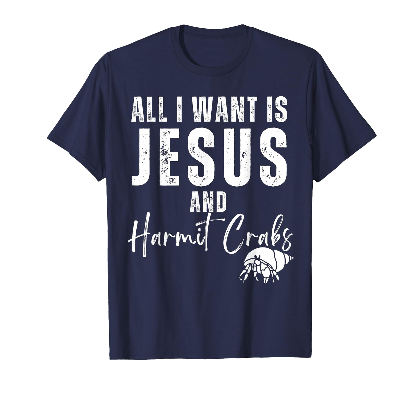 All I Want Is Jesus And Hermit Crabs Christian Humor Funny T-Shirt