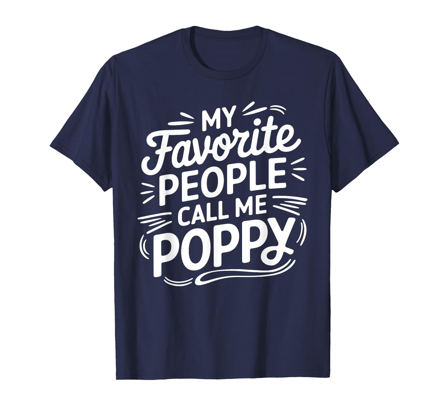 Poppy Design For Grandpa From Grandkids Father's Day Poppy T-Shirt