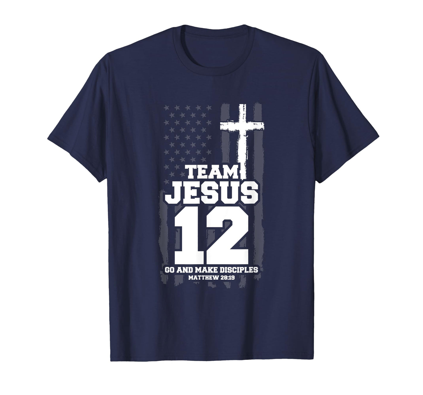 Jesus Baseball Team Jesus Christian Matthew 28:19 Verse T-Shirt