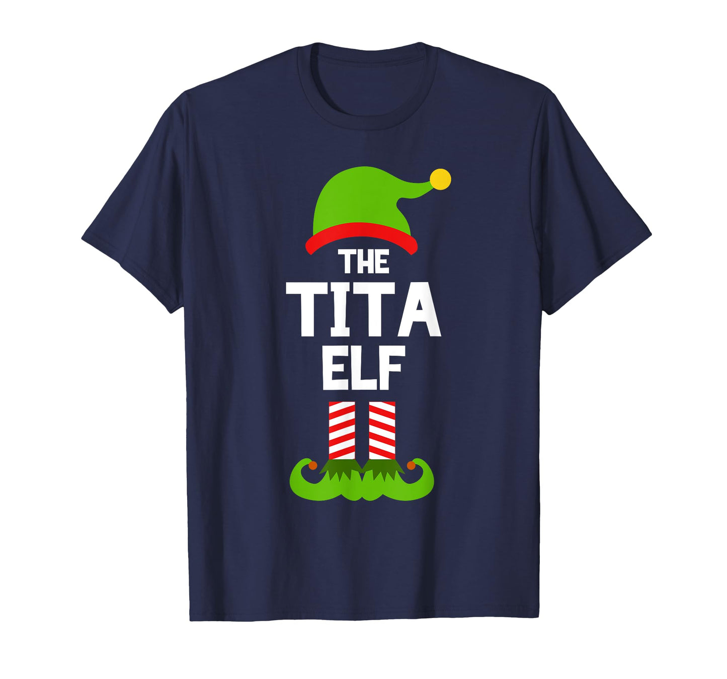 Family Tita Elf Christmas Matching Pajama Funny T-Shirt