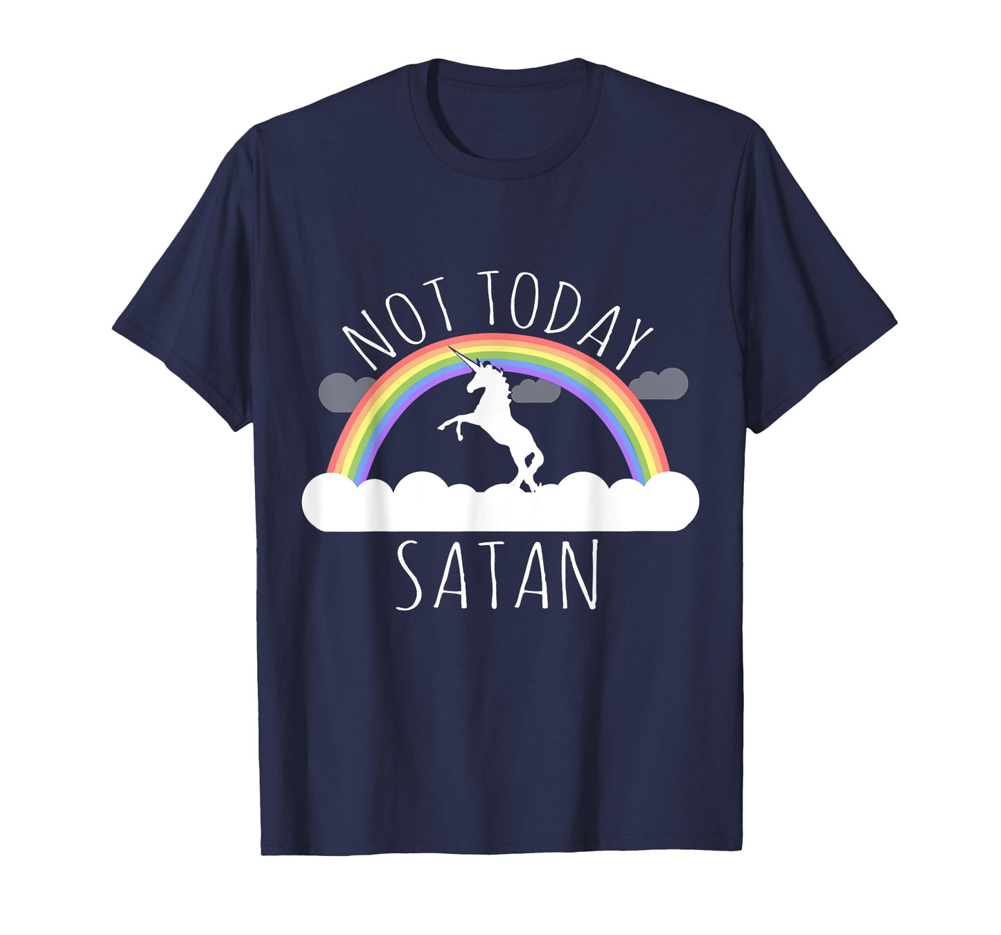 Flippin Sweet Gear Not Today Satan Unisex Black Cotton T-Shirt