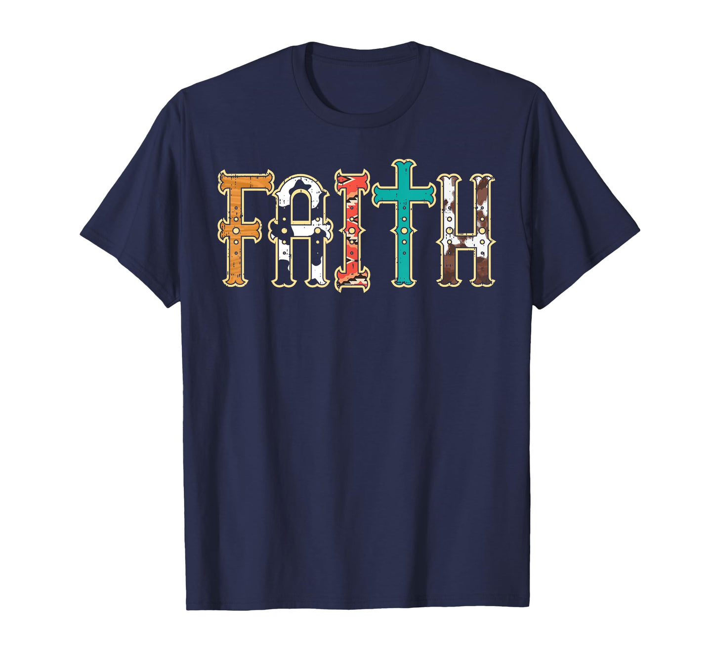Faith Patterns God Jesus Religious Christian Men Women Kids T-Shirt