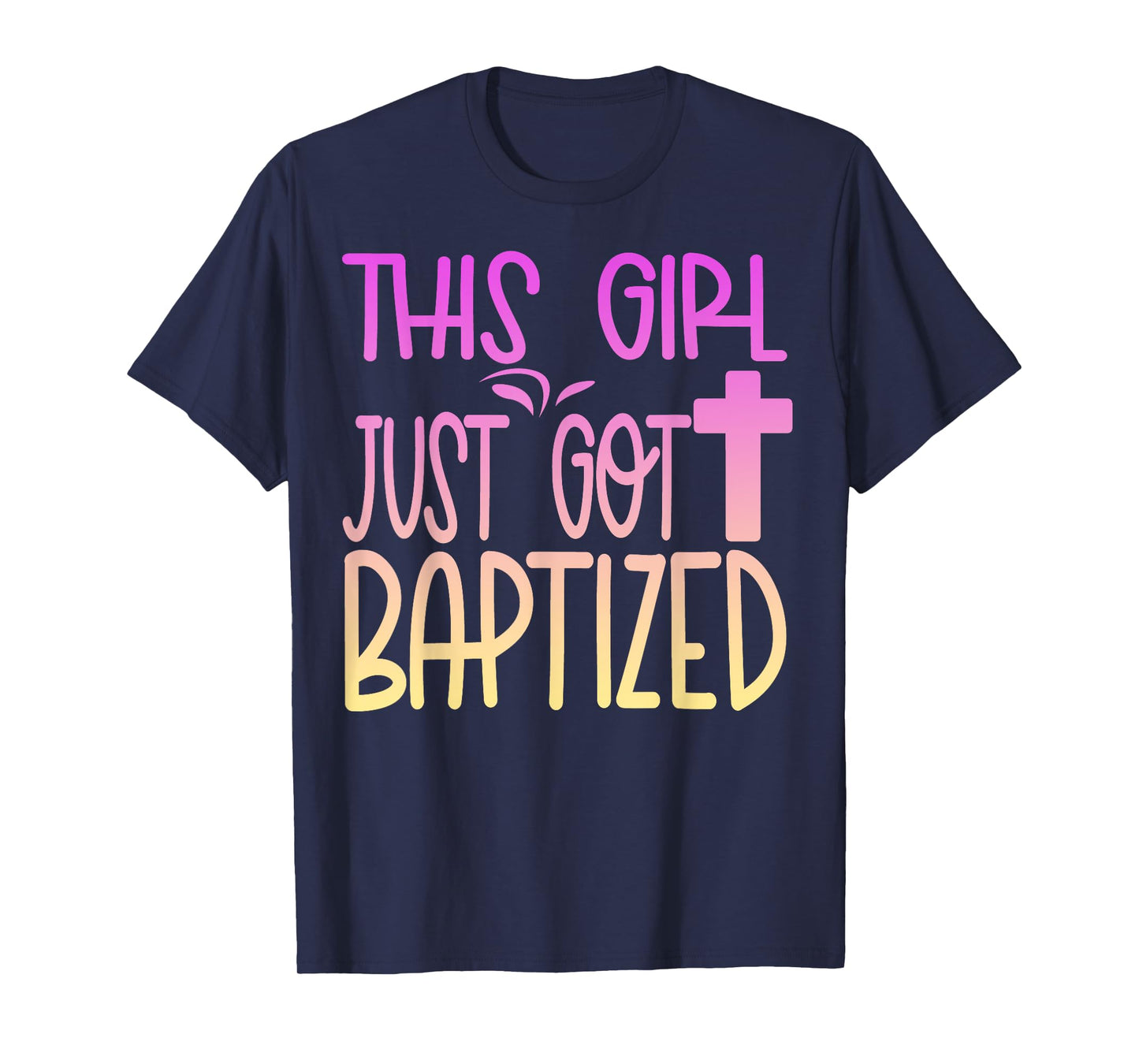 Baptized Baptism Kids Girl Cute Christian 2025 I Decided T-Shirt