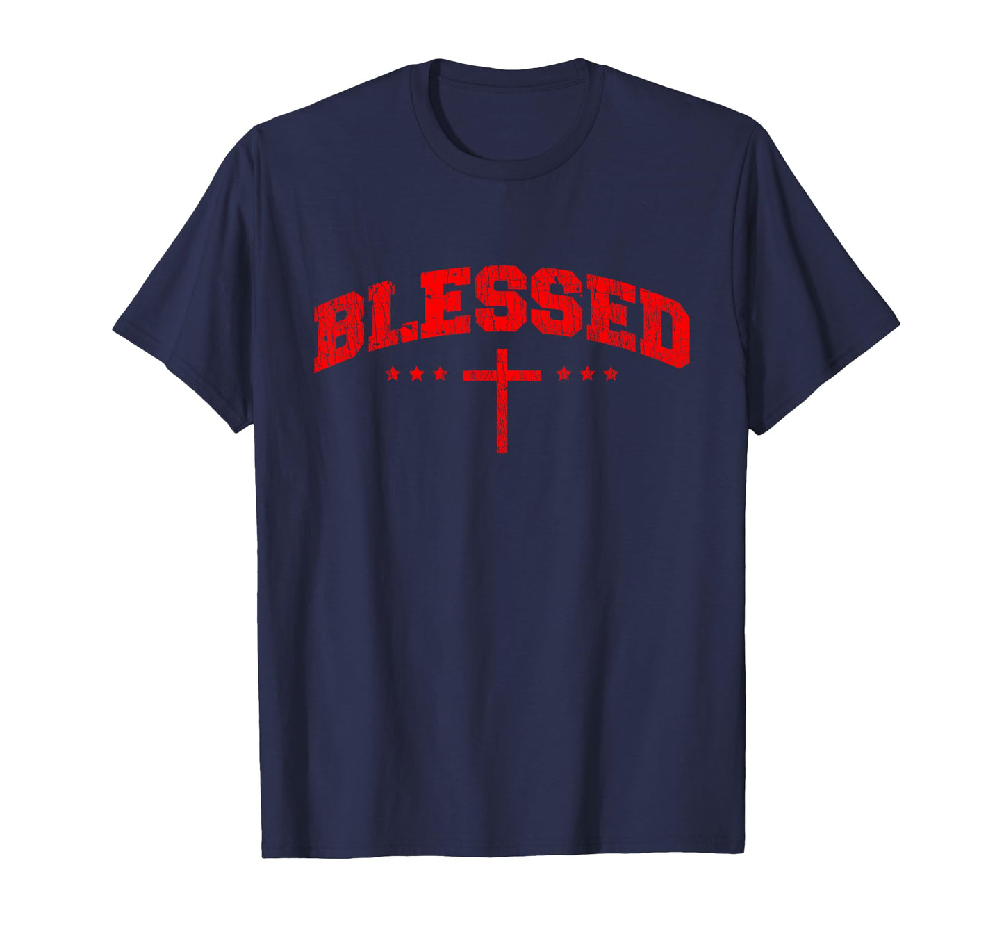 Blessed Cross Subtle Christian Minimalist Religious Faith T-Shirt