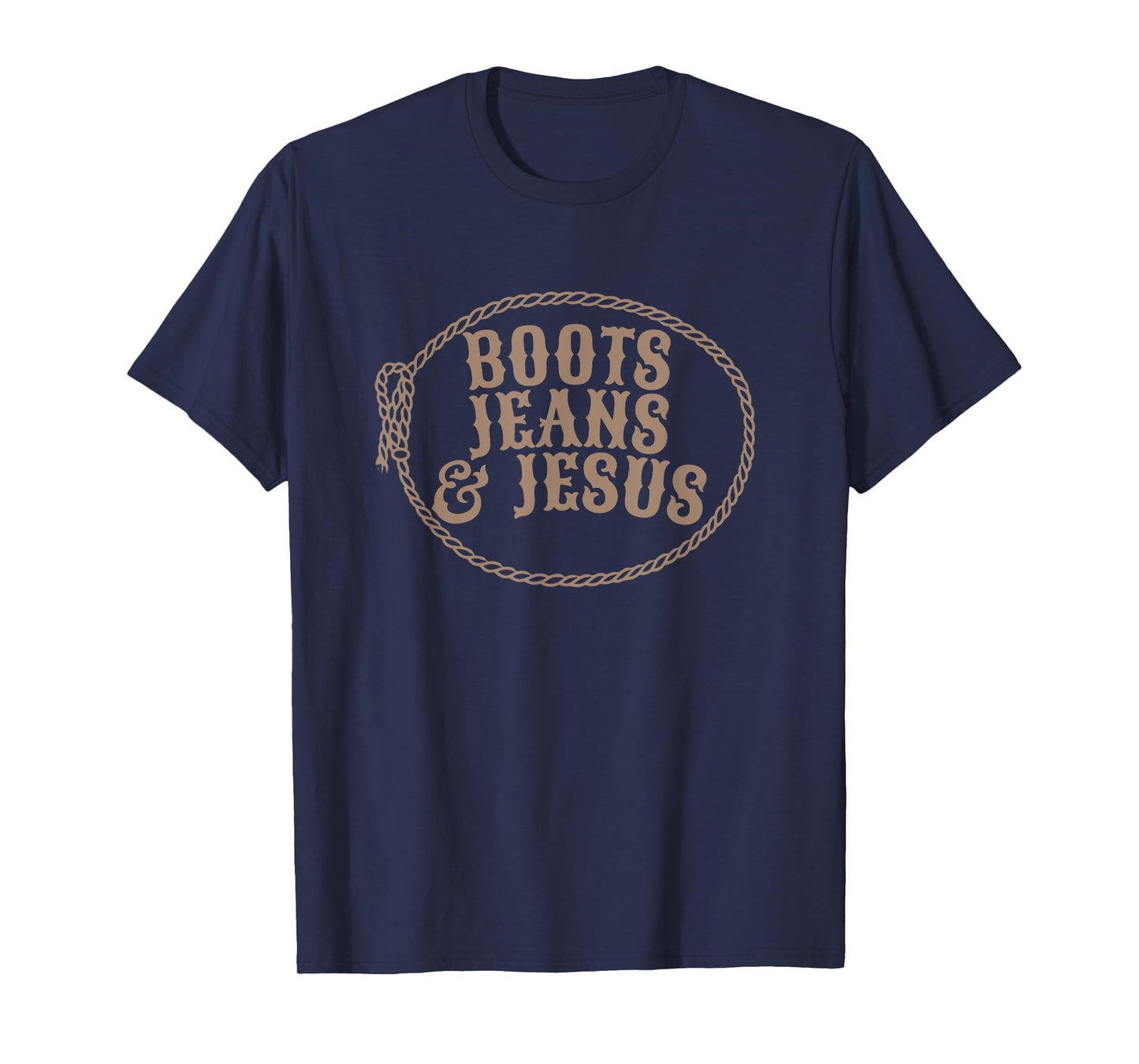 Cute Boots Jeans And Jesus Cowgirl Christian Country Western T-Shirt