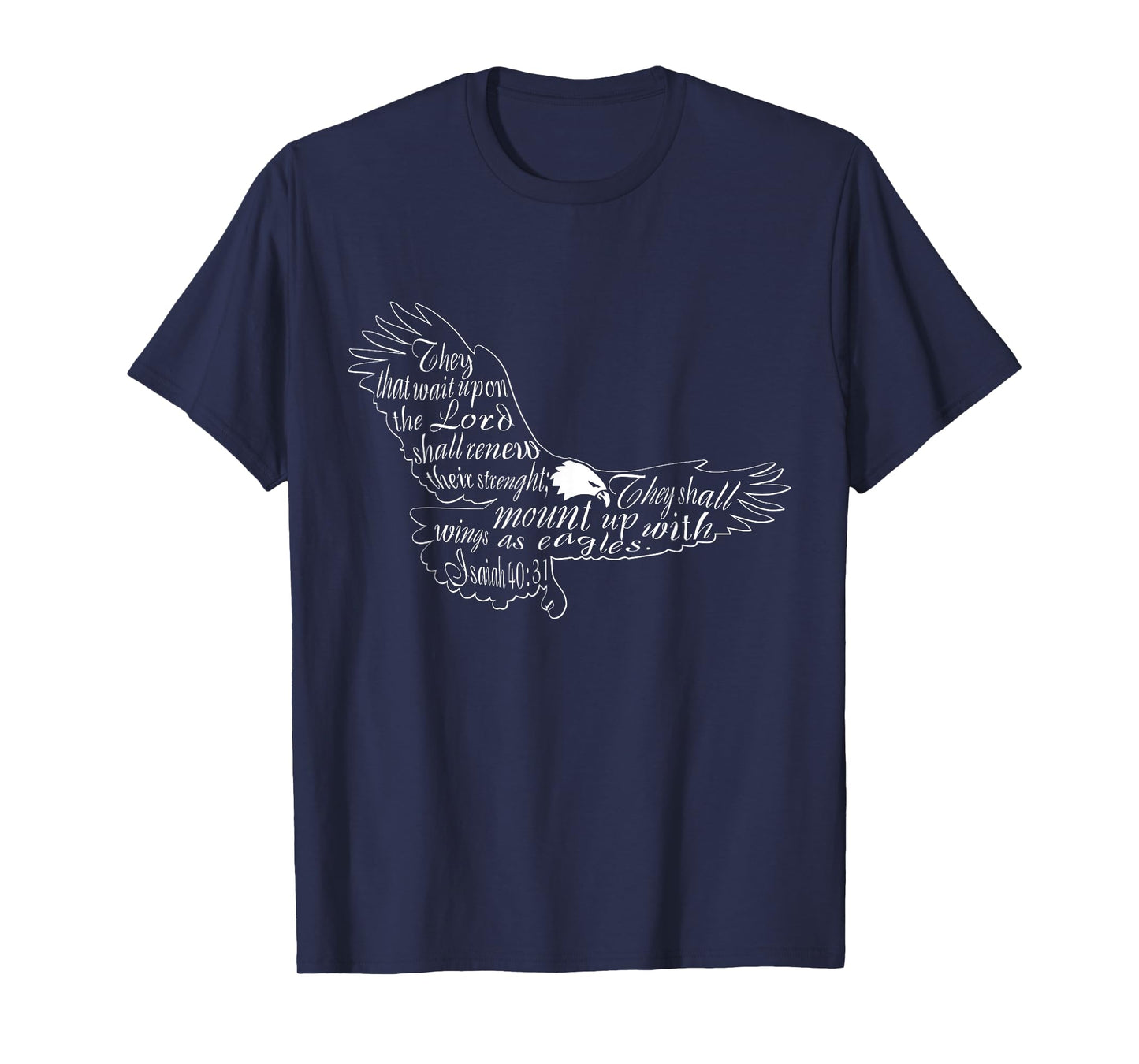 They That Wait Upon The Lord Eagle Religious T Shirt