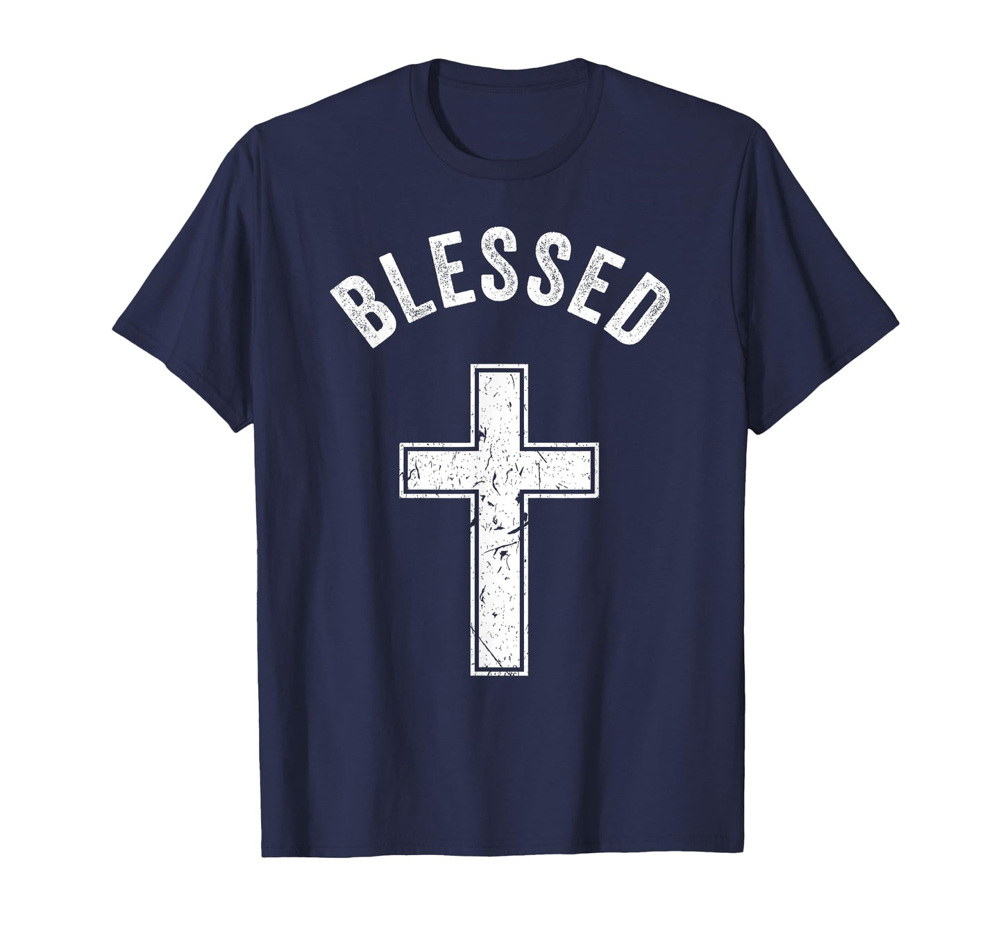 Vintage Blessed Christian Faith Cross Jesus Lover Spiritual T-Shirt