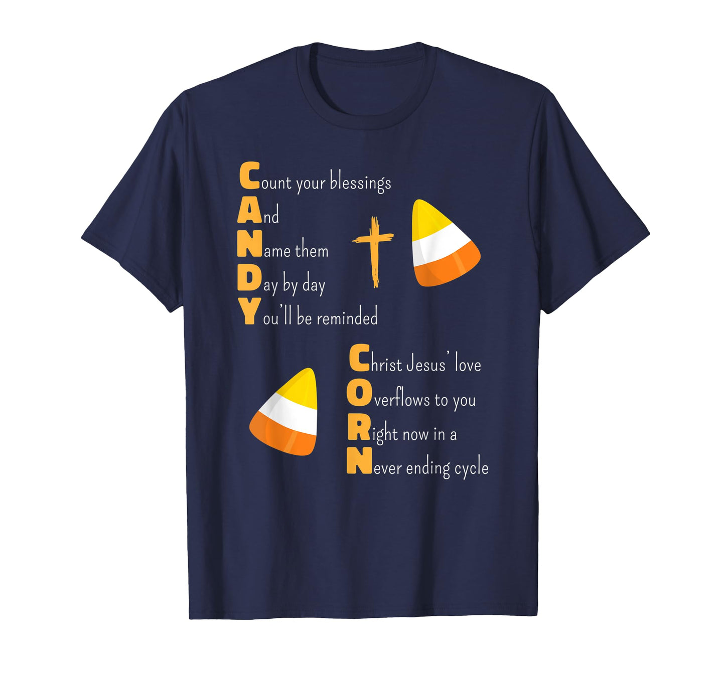 Christian Candy Corn Halloween Jesus Loves Boys Girls Kids T-Shirt
