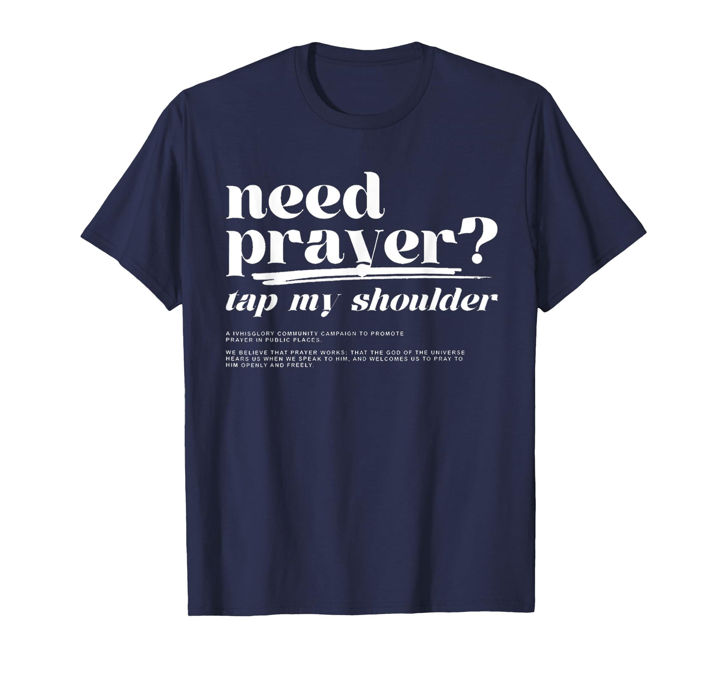 Funny Need Prayer Tap My Shoulder Christian Washed T-Shirt