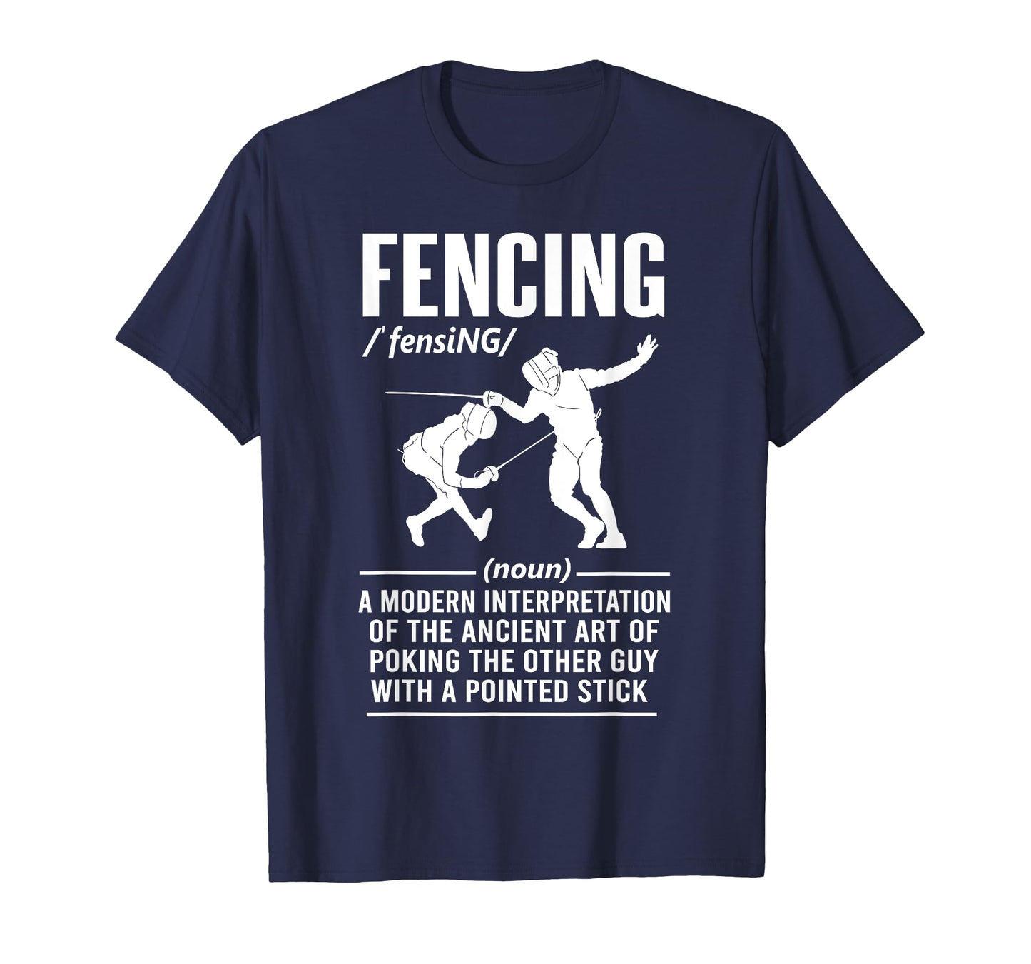 Dictionary Fencing definition Funny Fencer Men Women T-Shirt