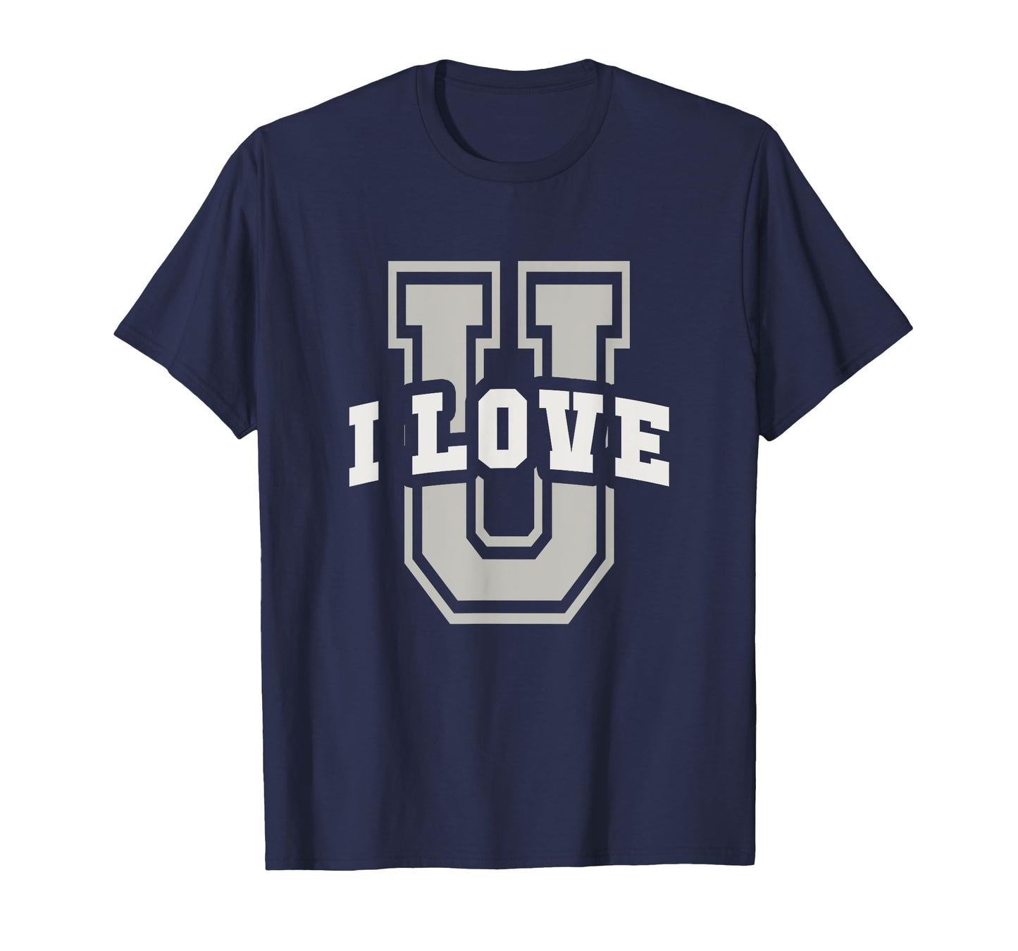 Funny University I Love You Cheerleader College Football T-Shirt