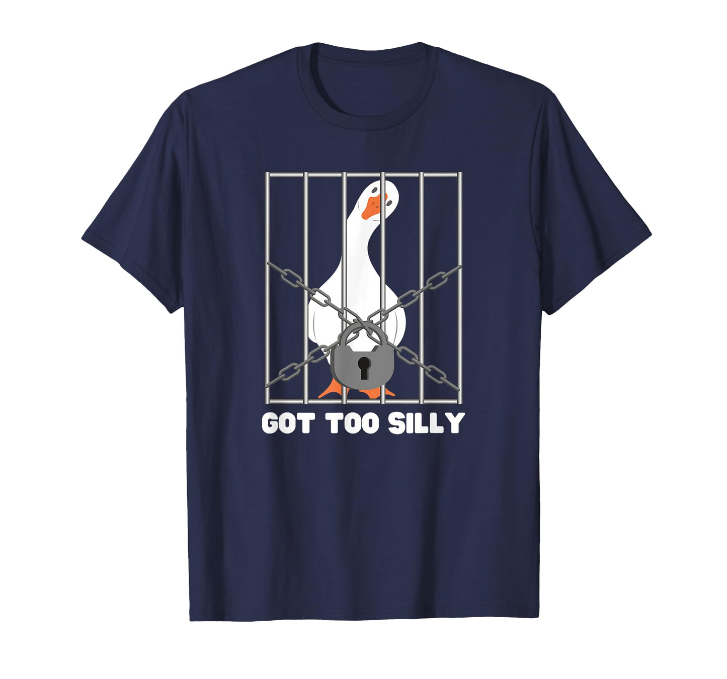 Goose Got Too Silly Funny Silly Goose Meme T-Shirt