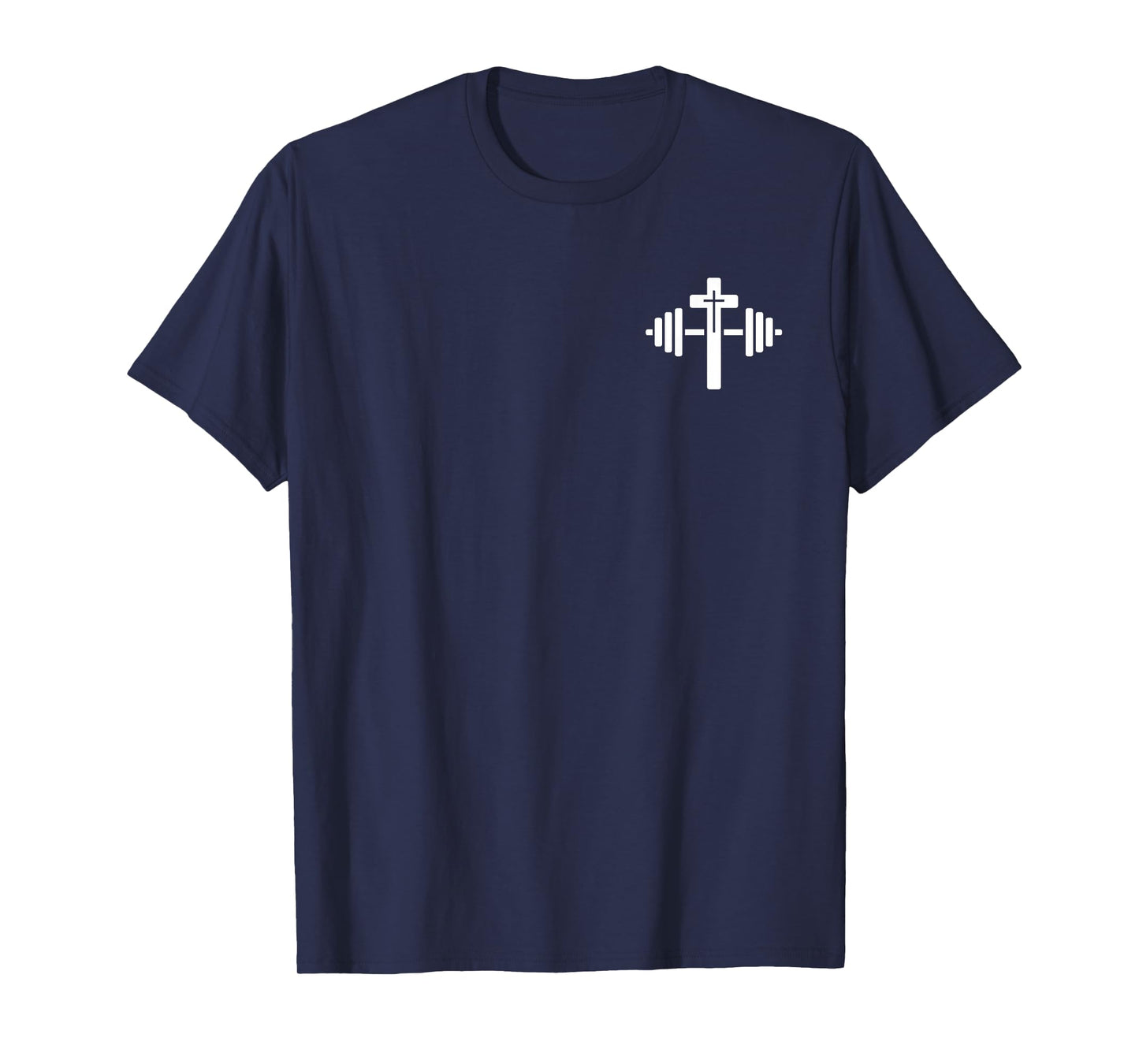 Lift Heavy Pray Hard Christian Workout Apparel 2 Sided T-Shirt
