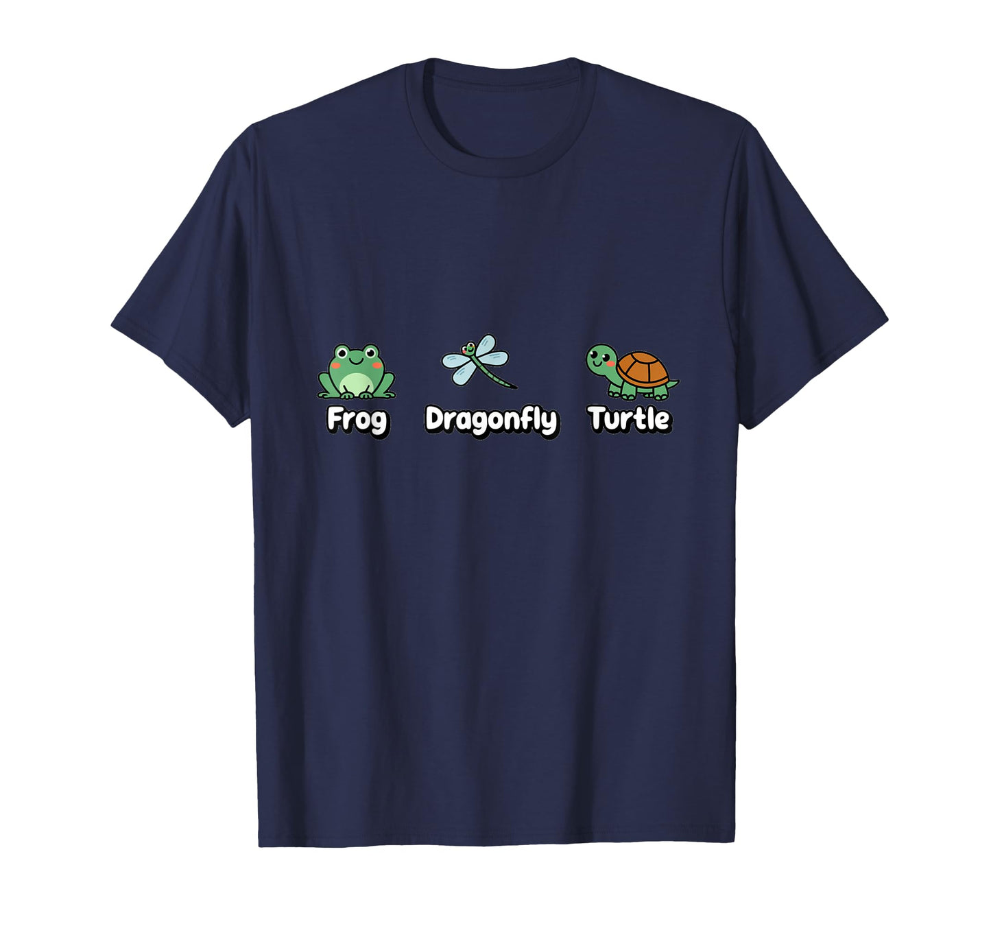 Frog Dragonfly Turtle Funny Subtle Political T-Shirt