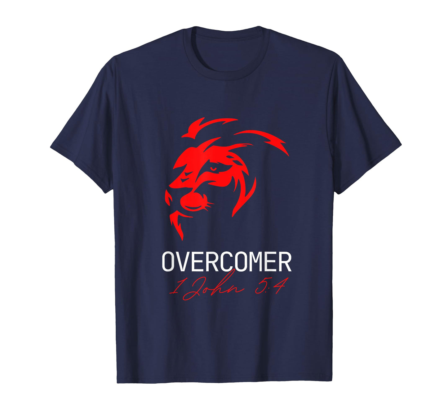 Christian Faith Overcomer Motivational Lion T-Shirt