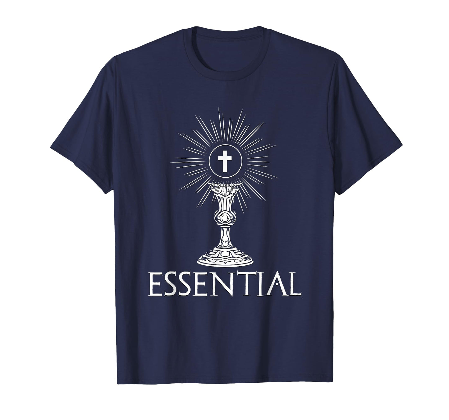 Essential Cross Chalice Design Religious Icon T-Shirt