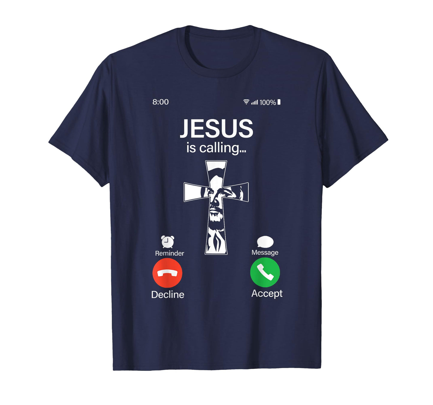 Jesus Is Calling Cross Christian Faith Religious Gift T-Shirt